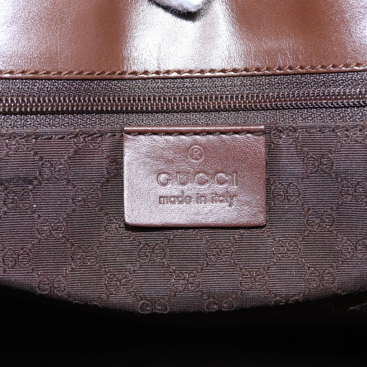 Gucci Jackie Beige Canvas Shoulder Bag (Pre-Owned) Size ONE SIZE - 9 Thumbnail