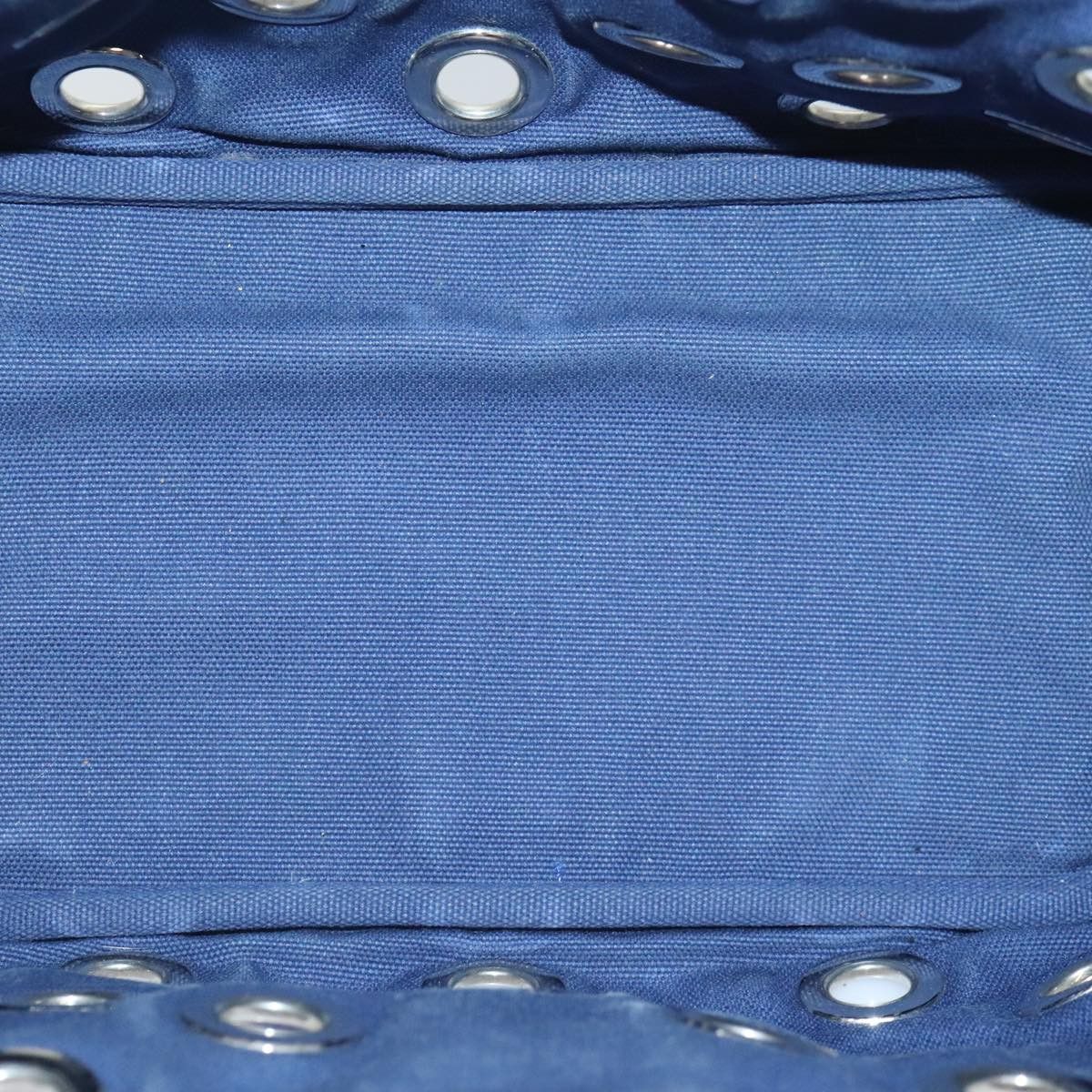 Prada Canapa Navy Canvas Handbag (Pre-Owned) Size ONE SIZE - 13 Thumbnail