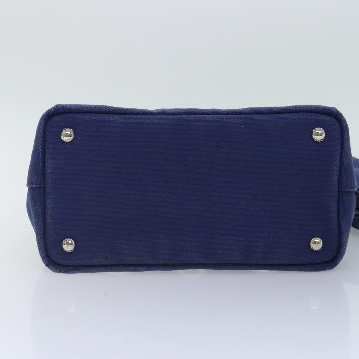 Prada Canapa Navy Canvas Handbag (Pre-Owned) Size ONE SIZE - 19 Thumbnail