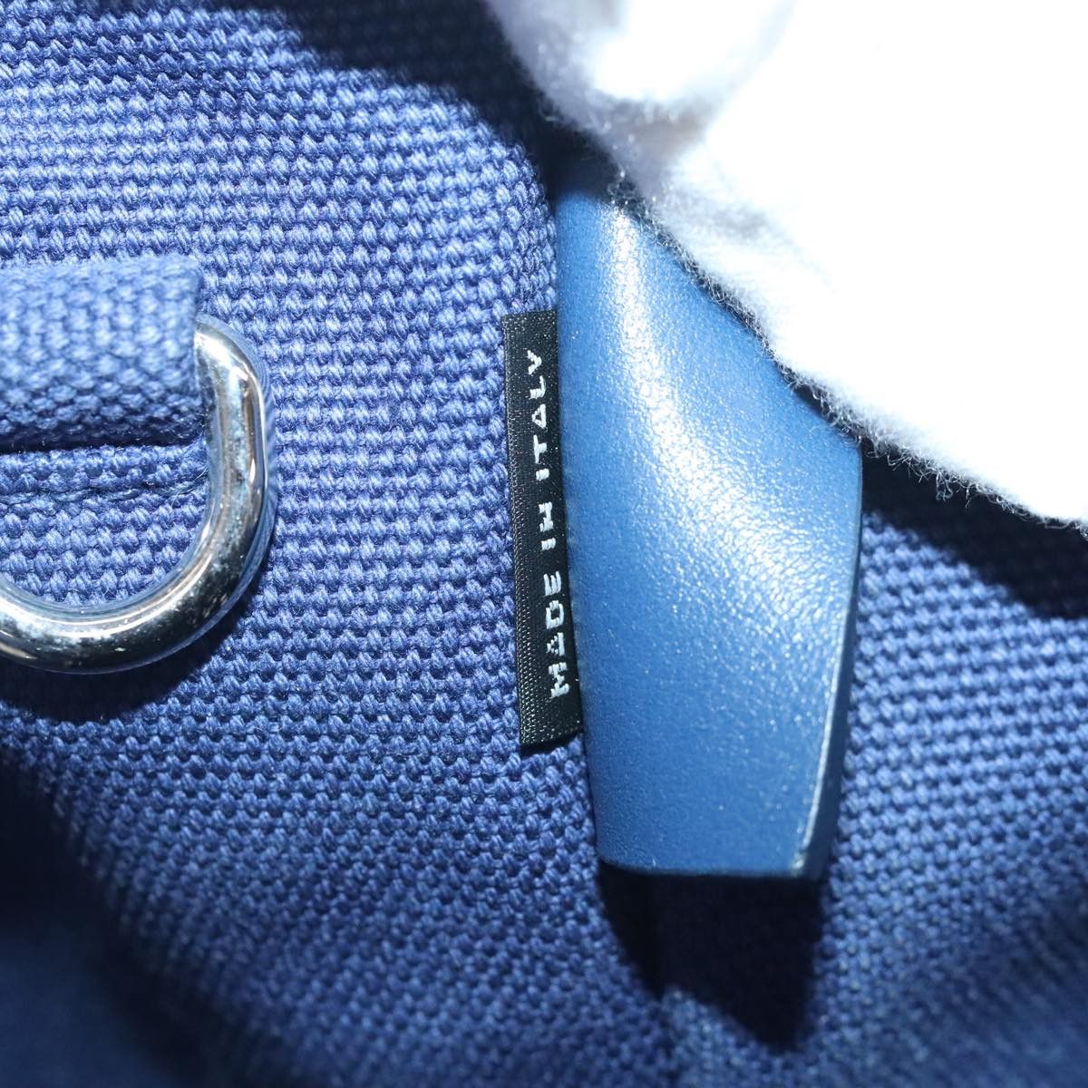 Prada Canapa Navy Canvas Handbag (Pre-Owned) Size ONE SIZE - 12 Thumbnail
