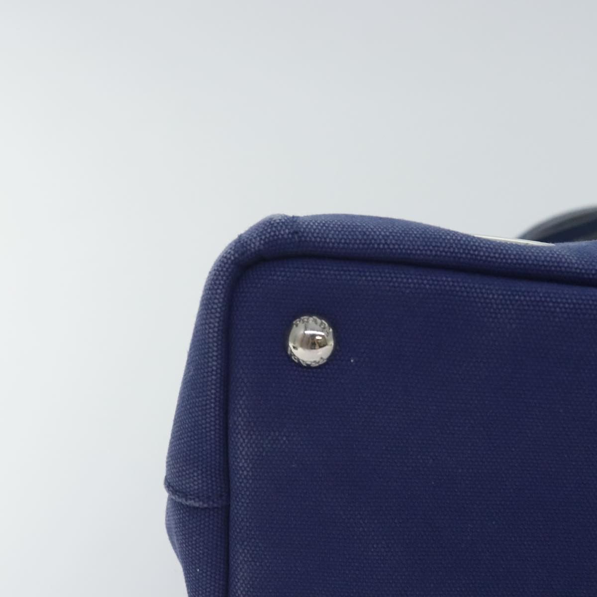 Prada Canapa Navy Canvas Handbag (Pre-Owned) Size ONE SIZE - 8 Thumbnail