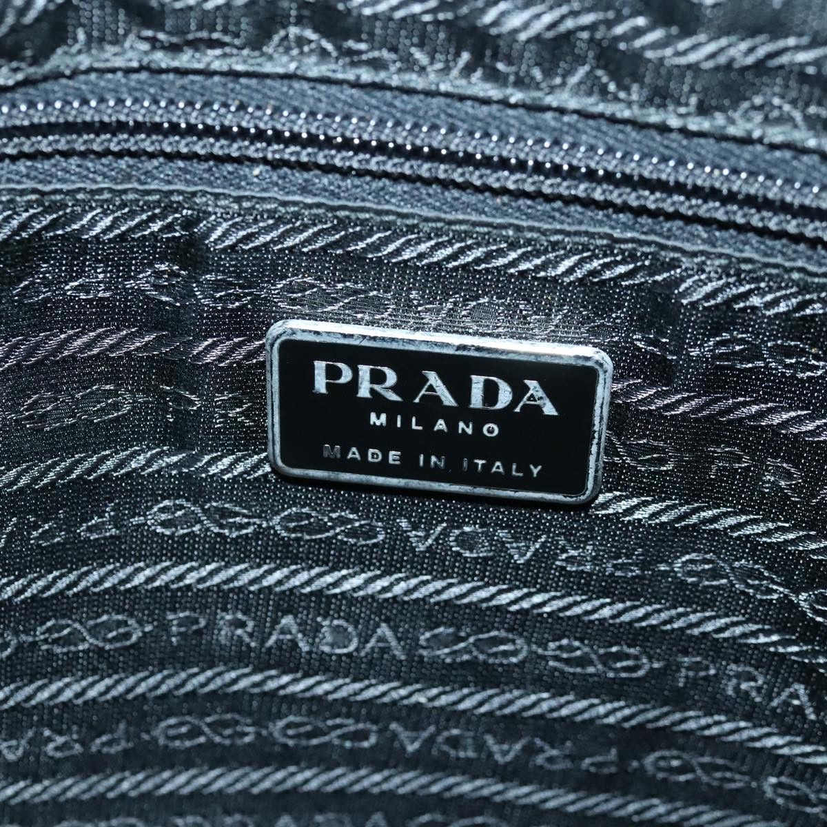 Prada Tessuto Blue Leather Shoulder Bag (Pre-Owned) Size ONE SIZE - 9 Thumbnail