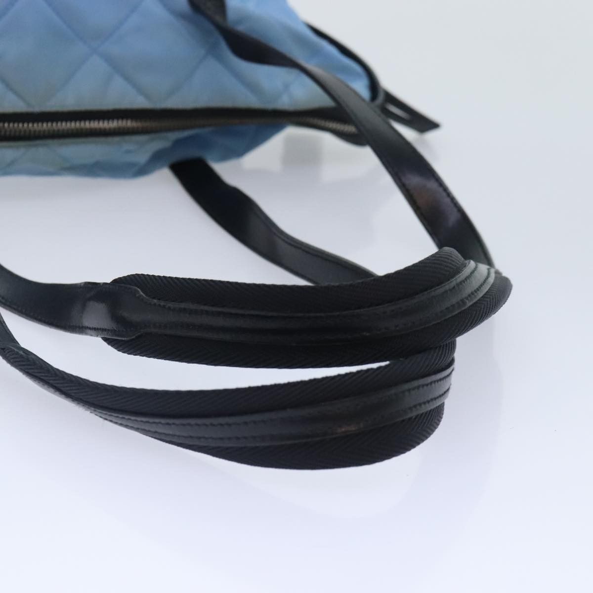 Prada Tessuto Blue Leather Shoulder Bag (Pre-Owned) Size ONE SIZE - 4 Thumbnail