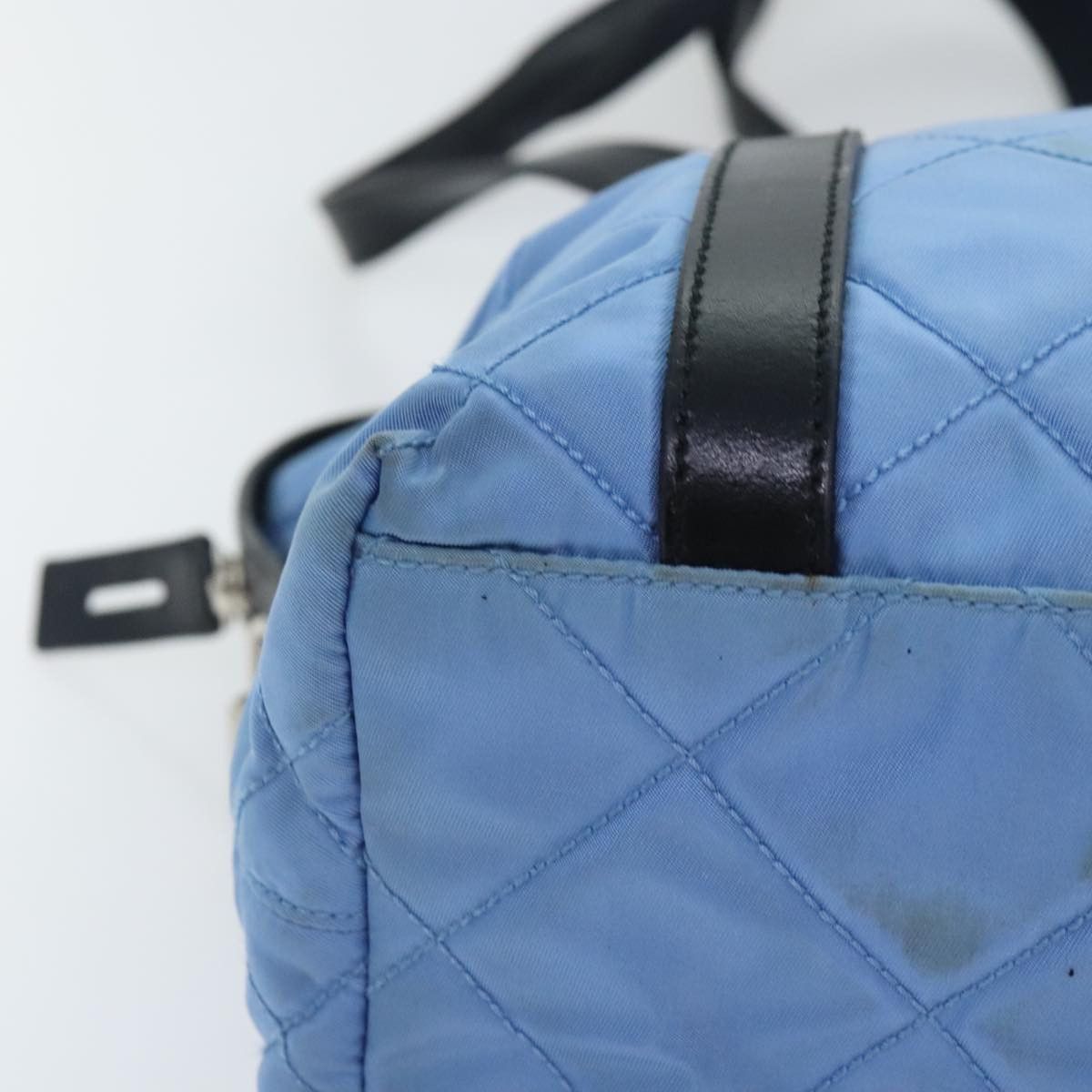 Prada Tessuto Blue Leather Shoulder Bag (Pre-Owned) Size ONE SIZE - 16 Thumbnail