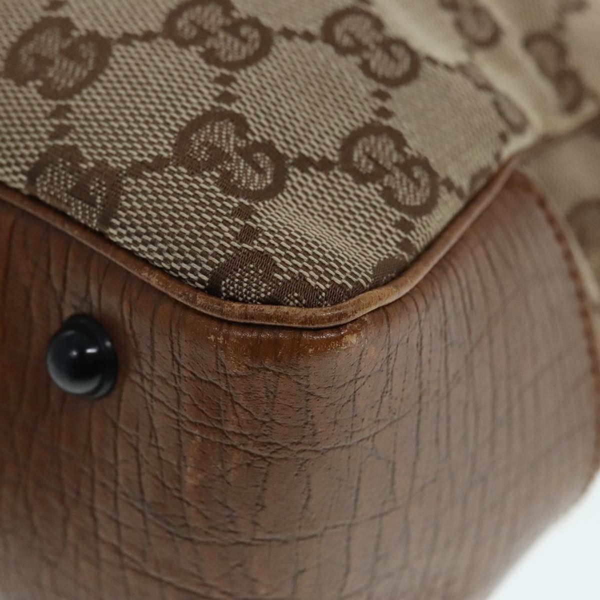 Gucci Bamboo Beige Canvas Tote Bag (Pre-Owned) Size ONE SIZE - 10 Thumbnail