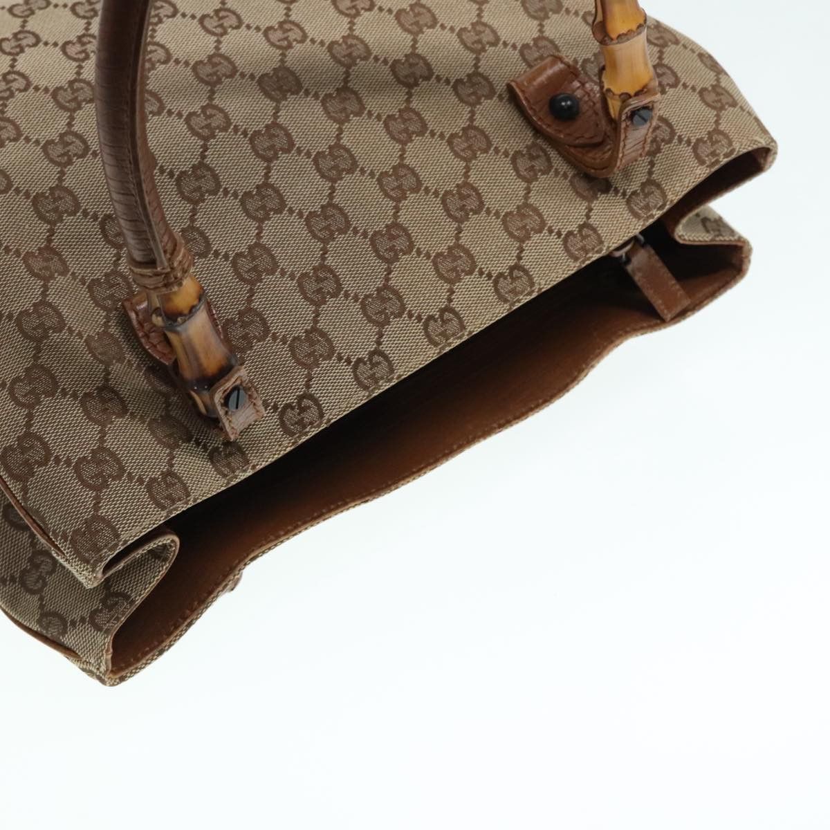 Gucci Bamboo Beige Canvas Tote Bag (Pre-Owned) Size ONE SIZE - 15 Thumbnail