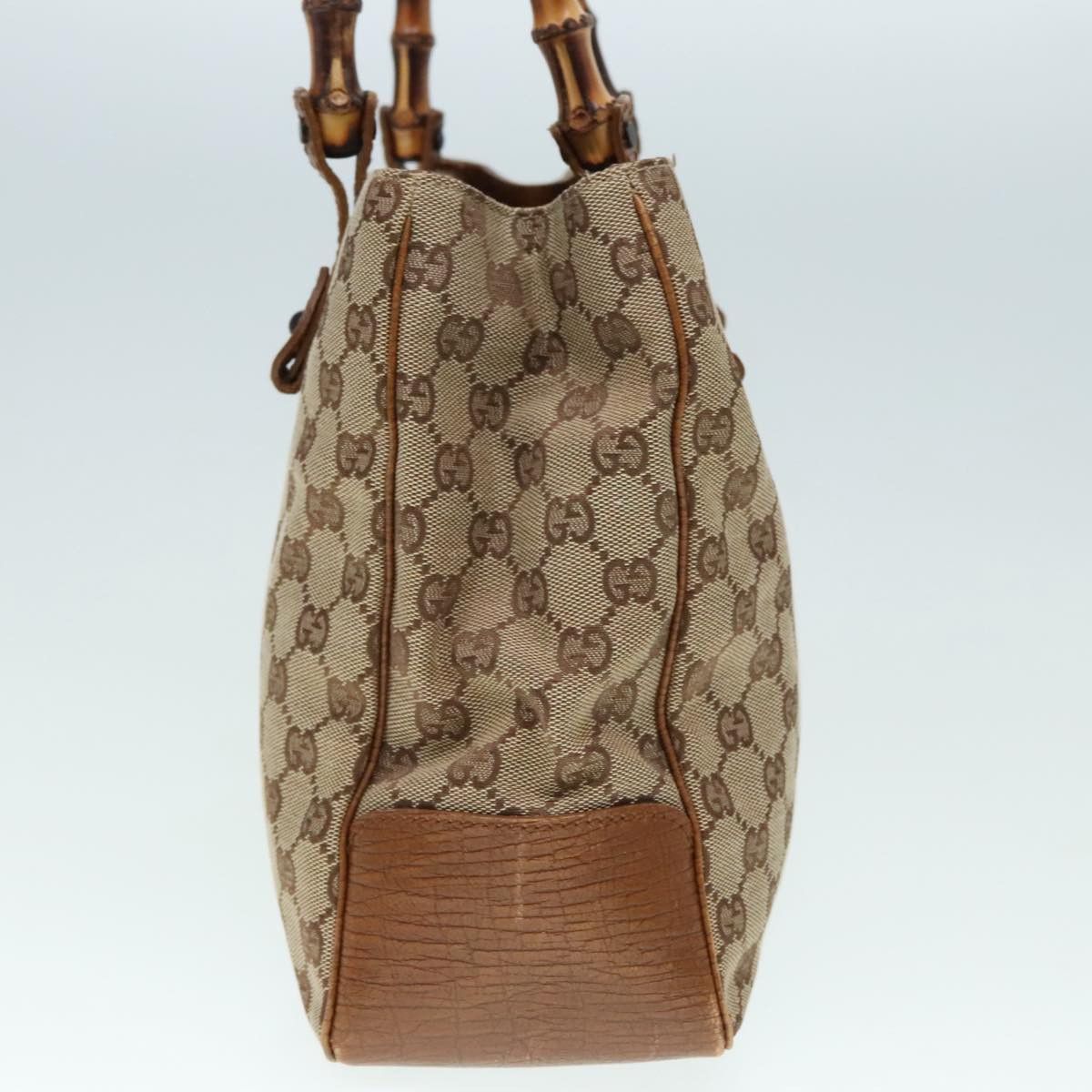 Gucci Bamboo Beige Canvas Tote Bag (Pre-Owned) Size ONE SIZE - 4 Thumbnail