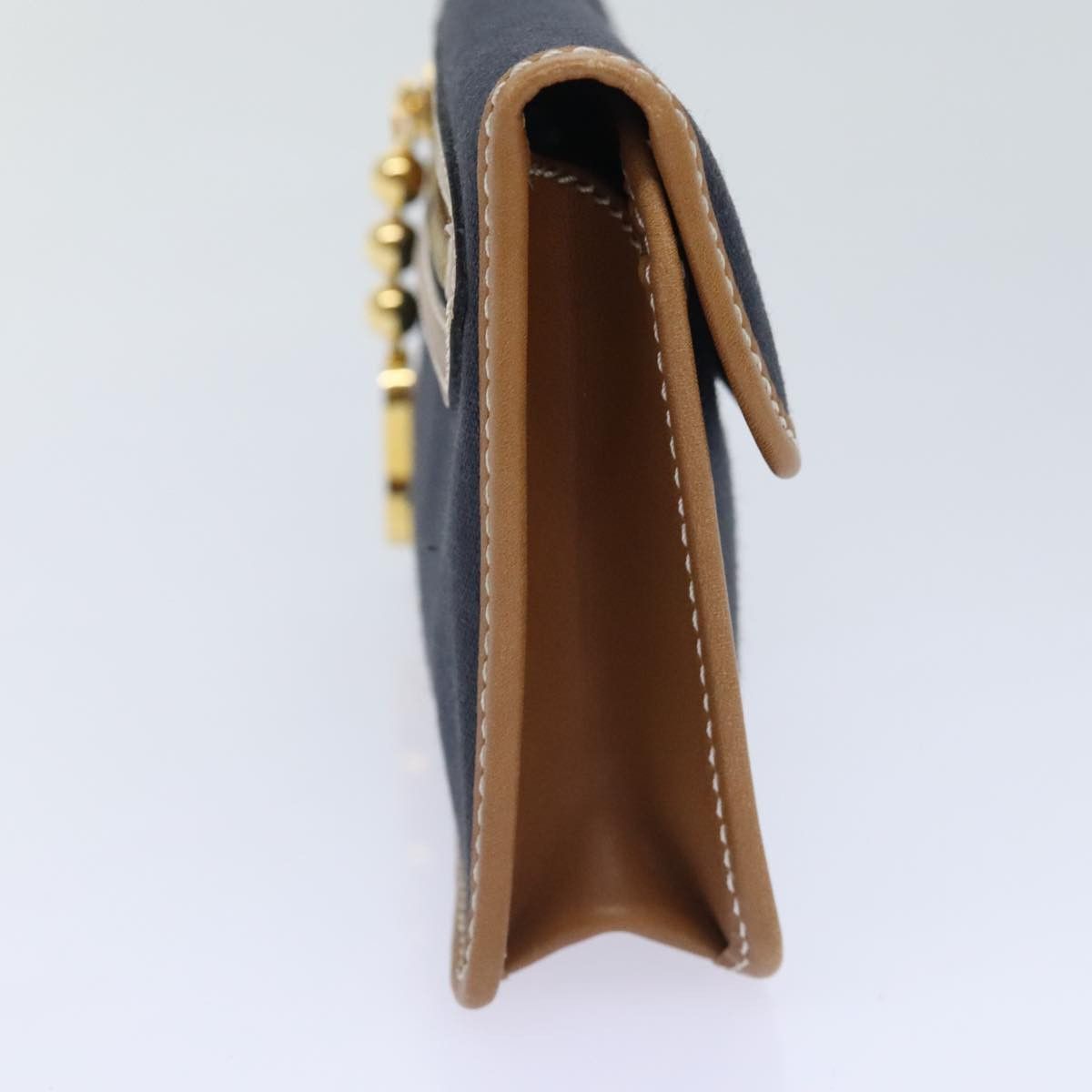 Dior Navy Canvas Clutch Bag (Pre-Owned) Size ONE SIZE - 4 Thumbnail