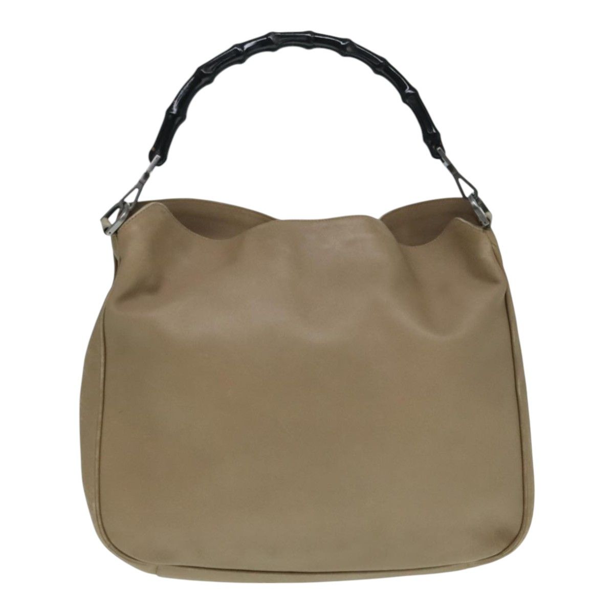 Gucci Bamboo Beige Leather Shoulder Bag (Pre-Owned) Size ONE SIZE - 2 Thumbnail
