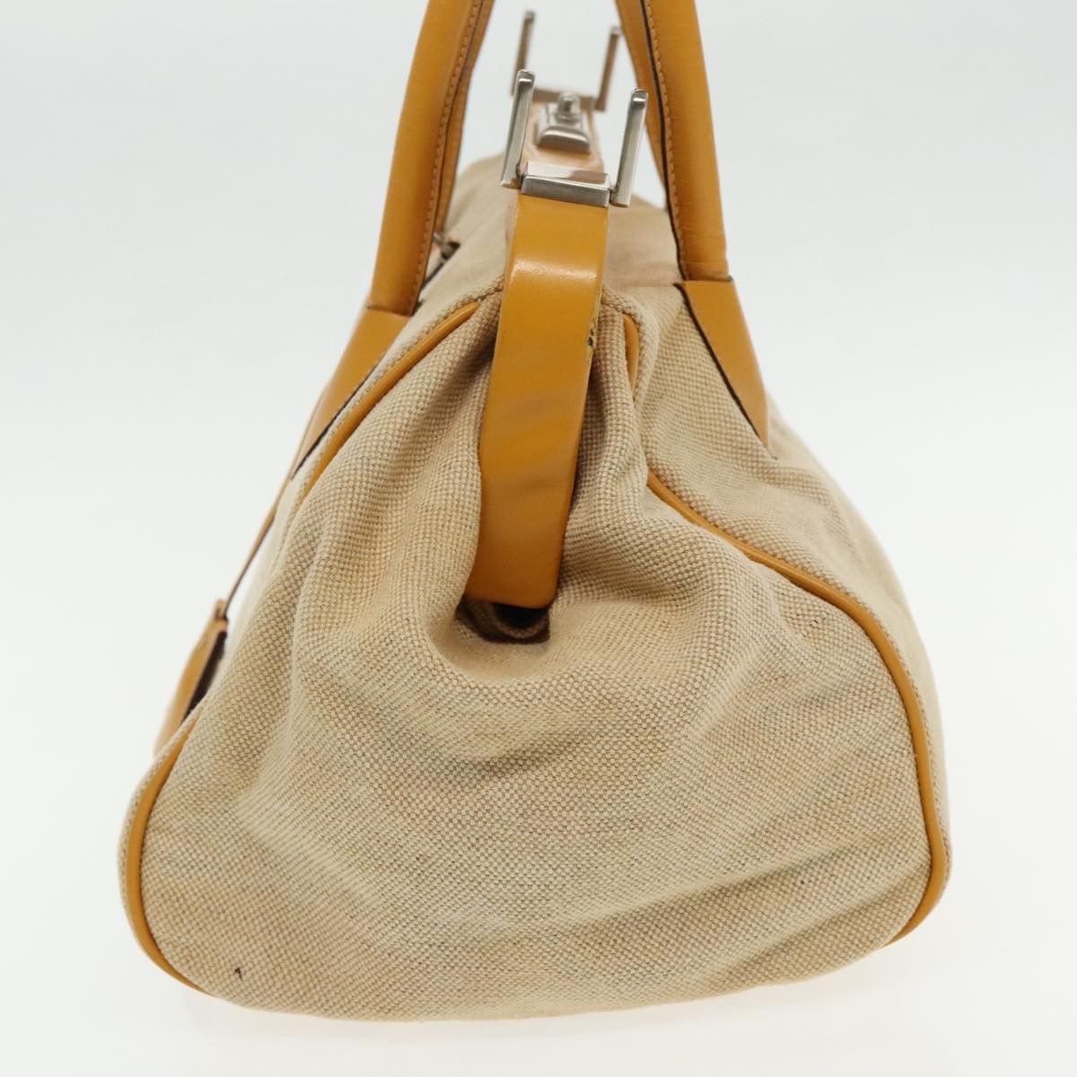 Prada Beige Canvas Handbag (Pre-Owned) Size ONE SIZE - 3 Thumbnail