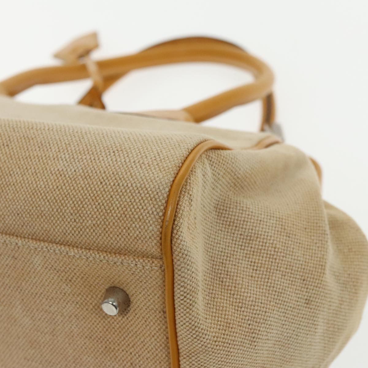 Prada Beige Canvas Handbag (Pre-Owned) Size ONE SIZE - 18 Thumbnail