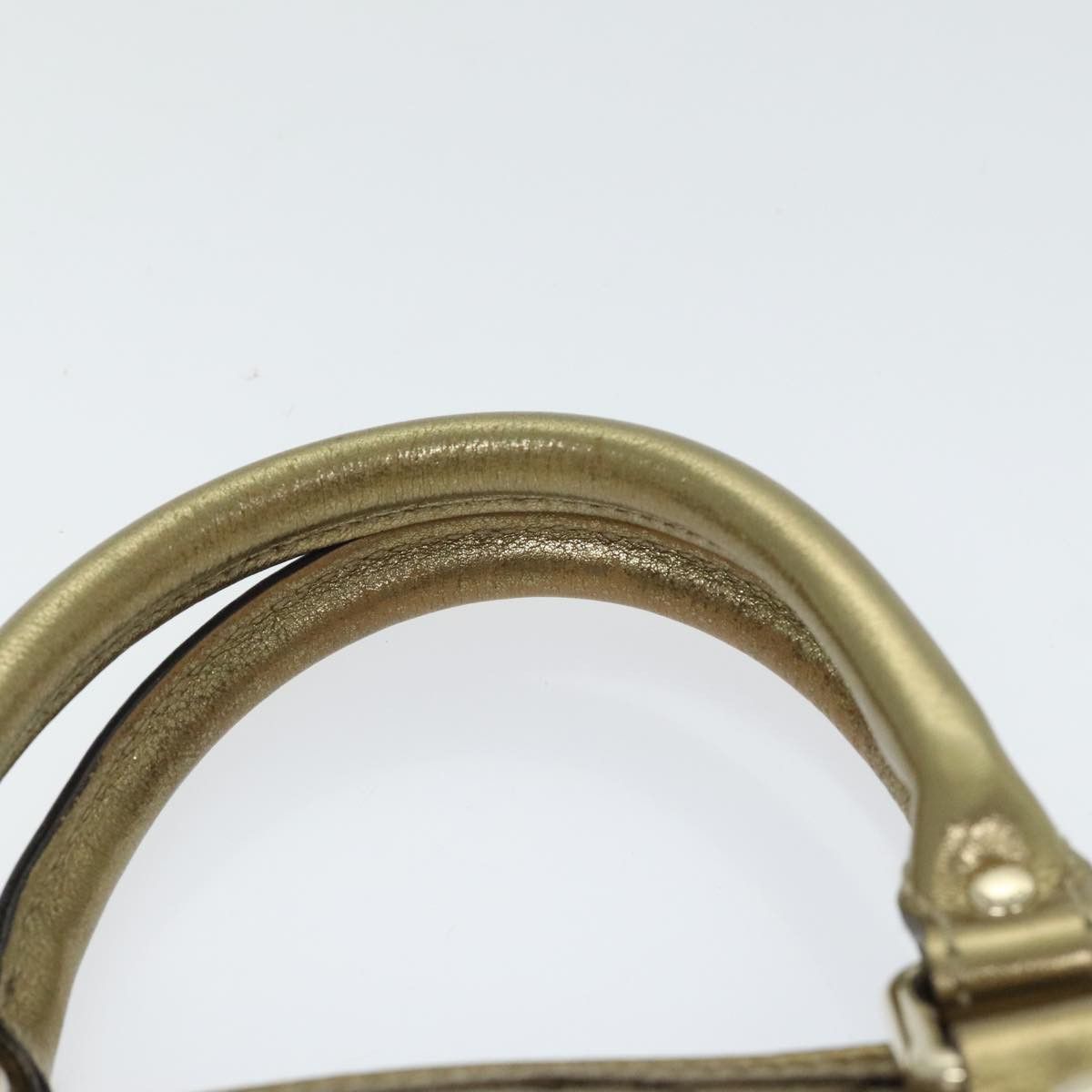 Gucci Gg Crystal Gold Canvas Handbag (Pre-Owned) Size ONE SIZE - 15 Thumbnail