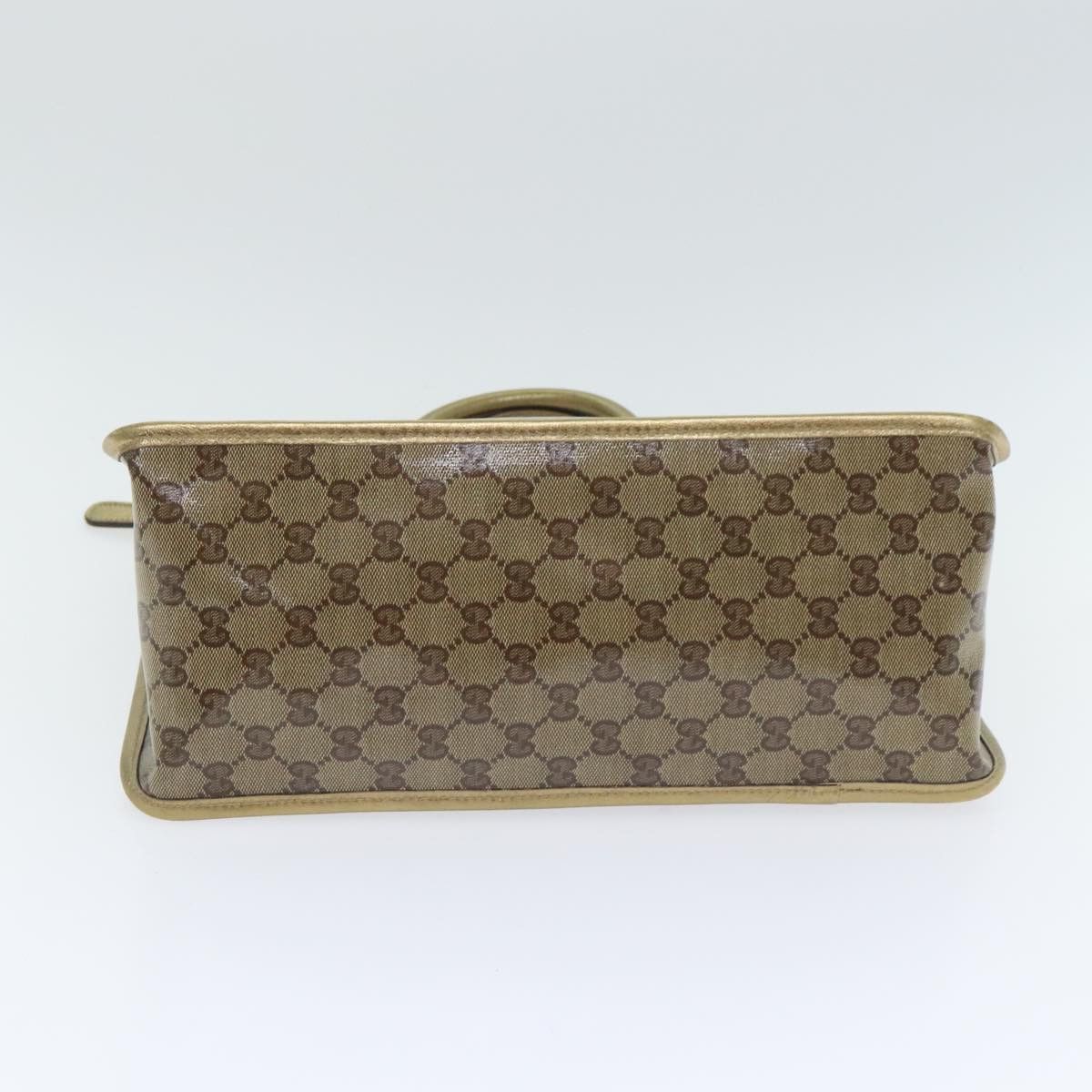 Gucci Gg Crystal Gold Canvas Handbag (Pre-Owned) Size ONE SIZE - 5 Thumbnail