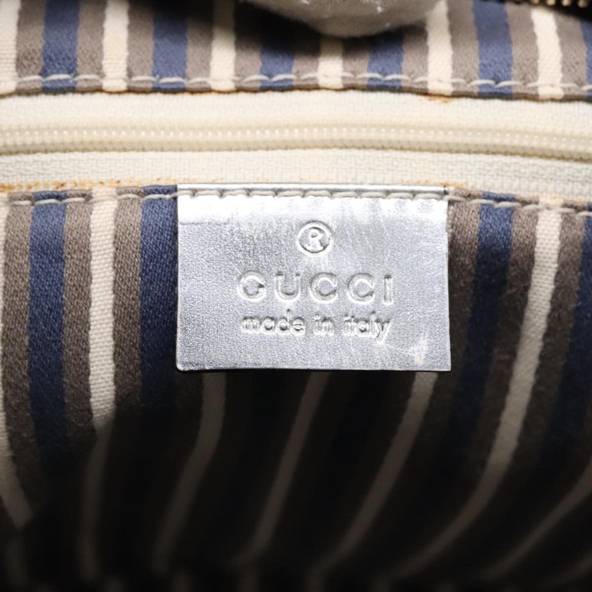 Gucci Hobo Silver Canvas Shoulder Bag (Pre-Owned) Size ONE SIZE - 14 Thumbnail