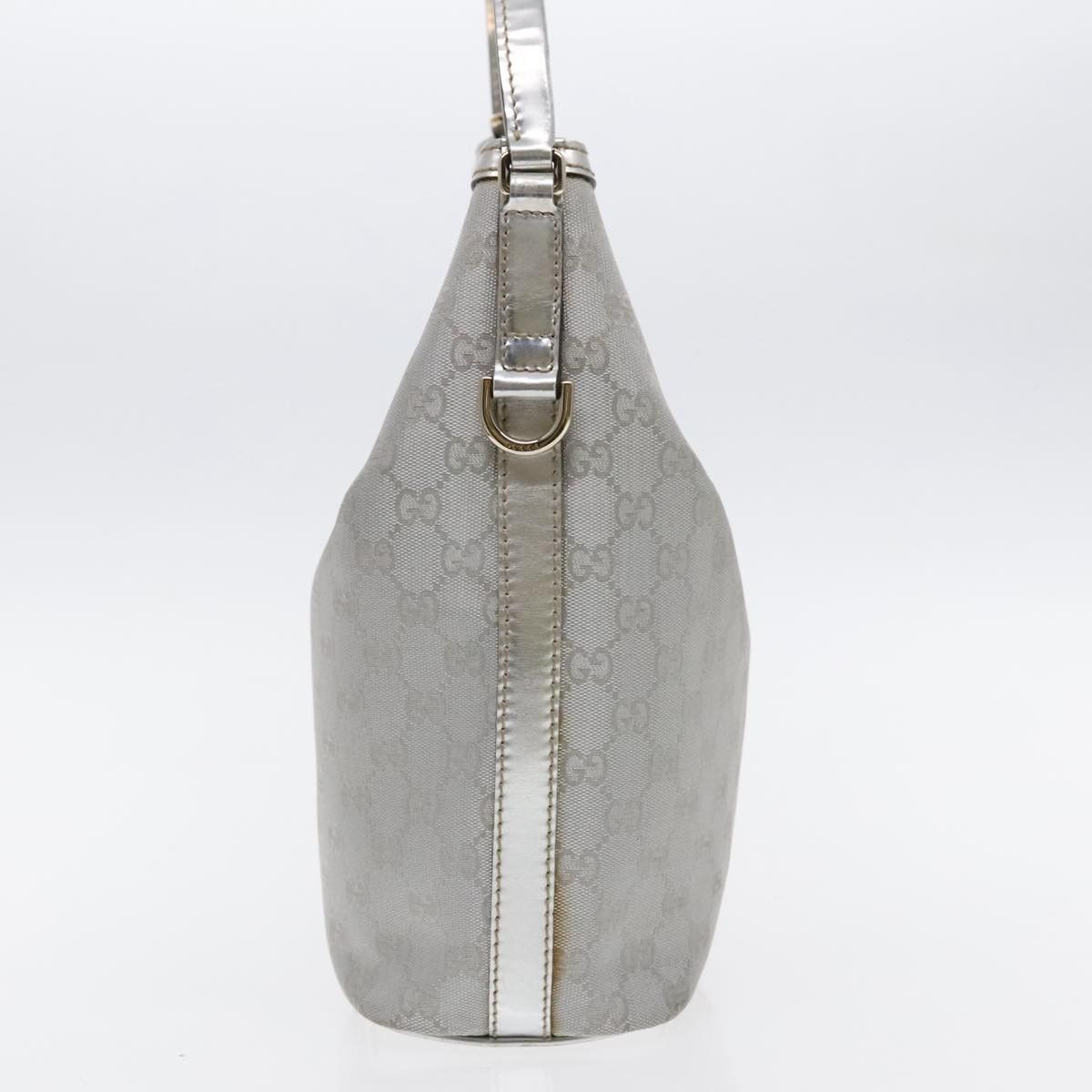 Gucci Hobo Silver Canvas Shoulder Bag (Pre-Owned) Size ONE SIZE - 3 Thumbnail