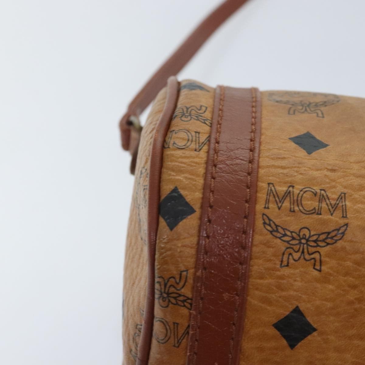 MCM Visetos Brown Canvas Shoulder Bag (Pre-Owned) Size ONE SIZE - 8 Thumbnail
