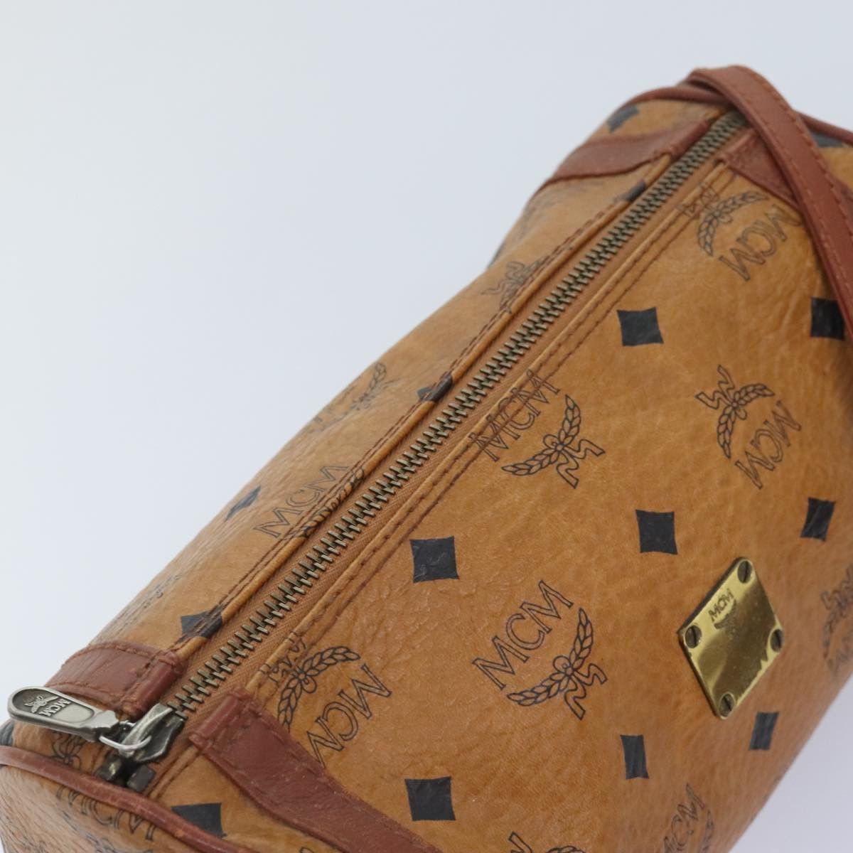 MCM Visetos Brown Canvas Shoulder Bag (Pre-Owned) Size ONE SIZE - 16 Thumbnail