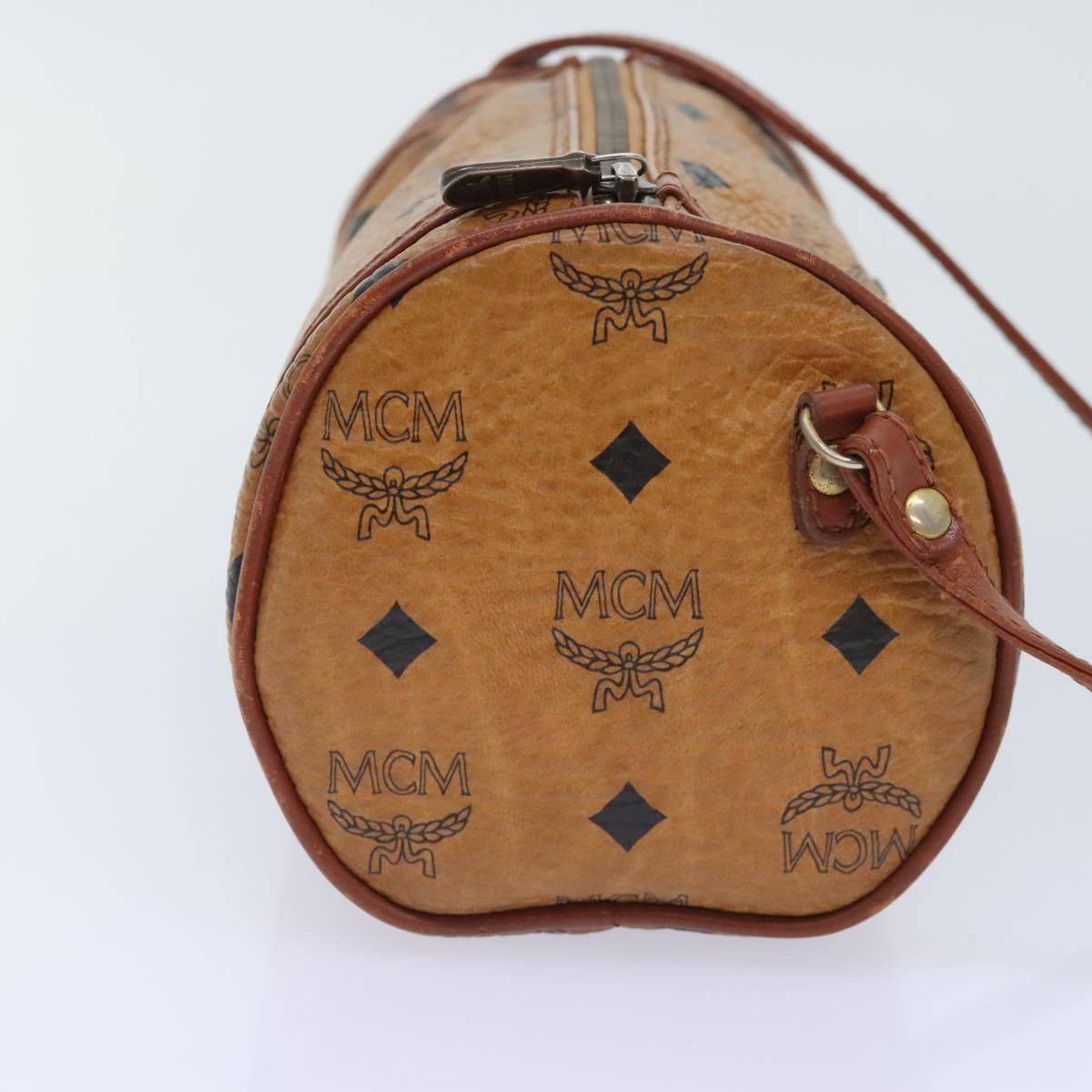 MCM Visetos Brown Canvas Shoulder Bag (Pre-Owned) Size ONE SIZE - 4 Thumbnail