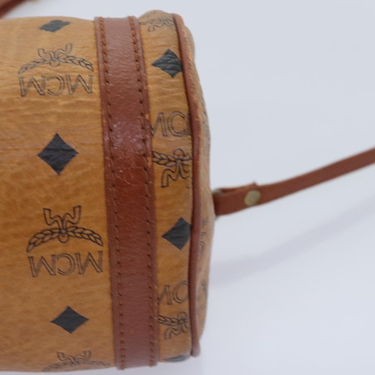 MCM Visetos Brown Canvas Shoulder Bag (Pre-Owned) Size ONE SIZE - 9 Thumbnail