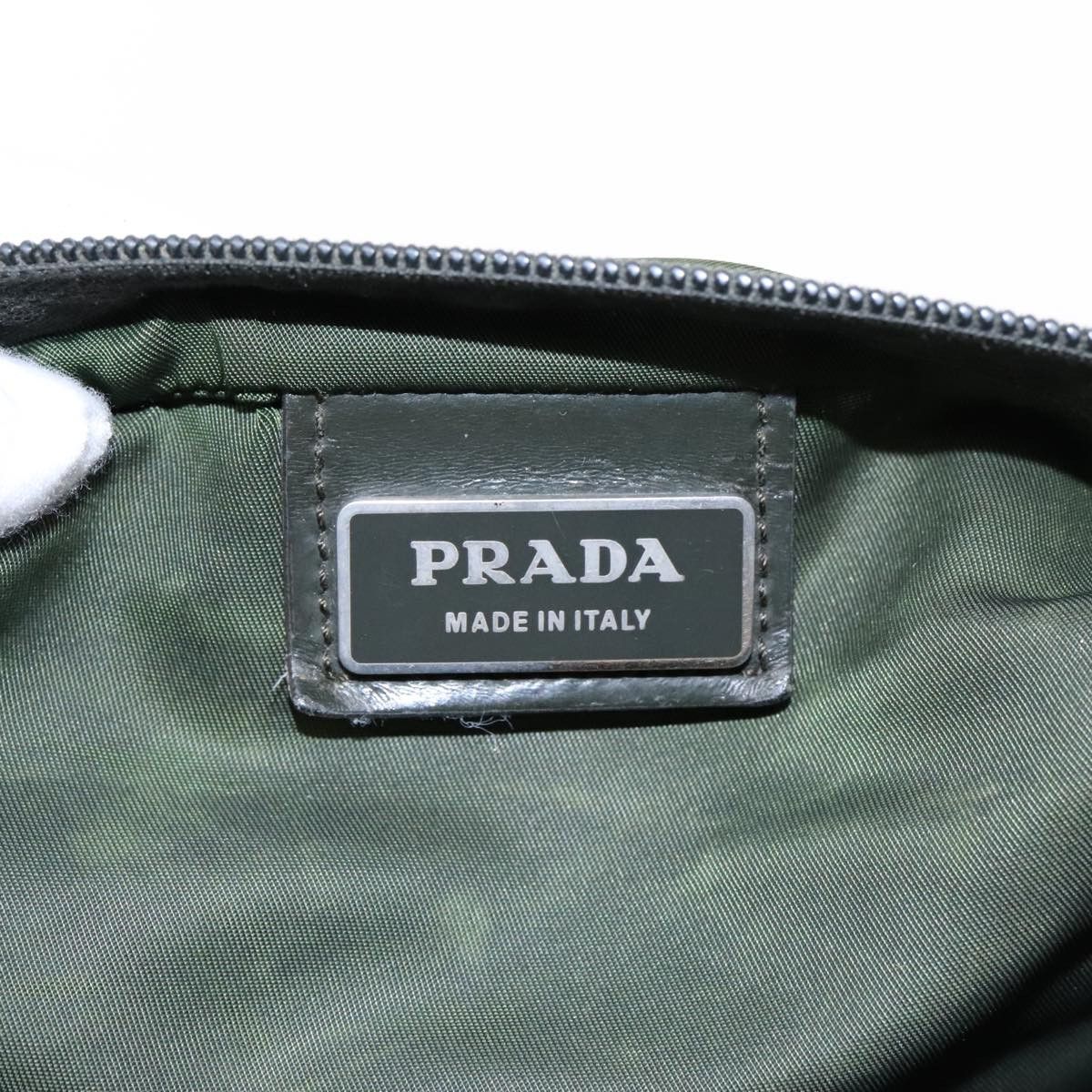 Prada Re-Nylon Khaki Canvas Shoulder Bag (Pre-Owned) Size ONE SIZE - 19 Thumbnail