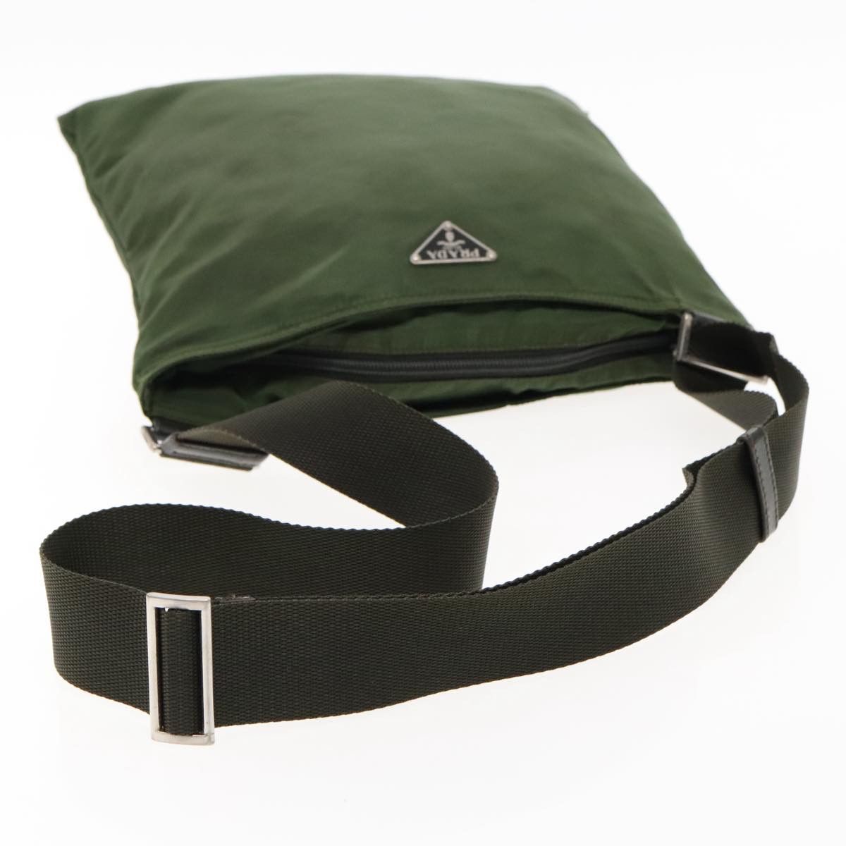 Prada Re-Nylon Khaki Canvas Shoulder Bag (Pre-Owned) Size ONE SIZE - 5 Thumbnail