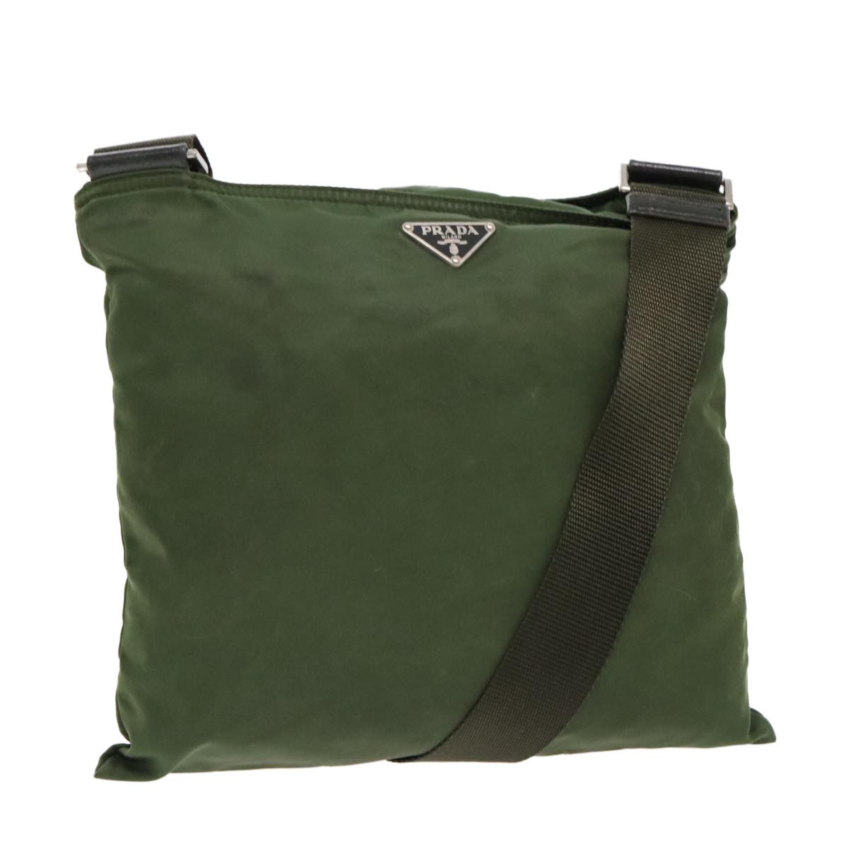 Prada Re-Nylon Khaki Canvas Shoulder Bag (Pre-Owned) Size ONE SIZE - 17 Thumbnail