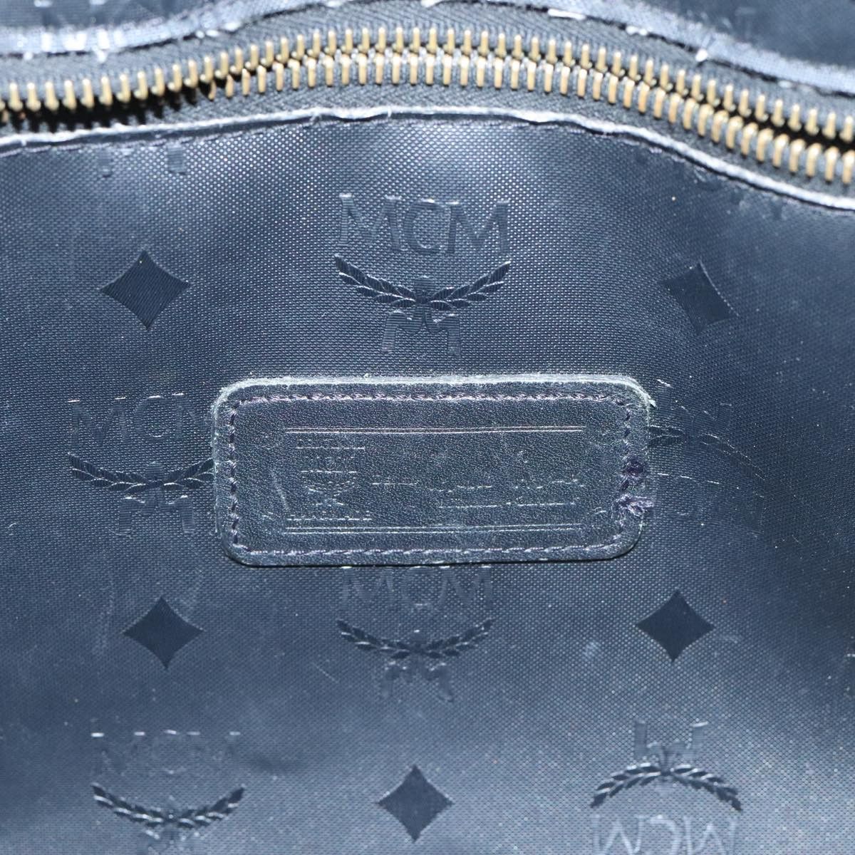 MCM Stark Visetos Black Leather Tote Bag (Pre-Owned) Size ONE SIZE - 9 Thumbnail