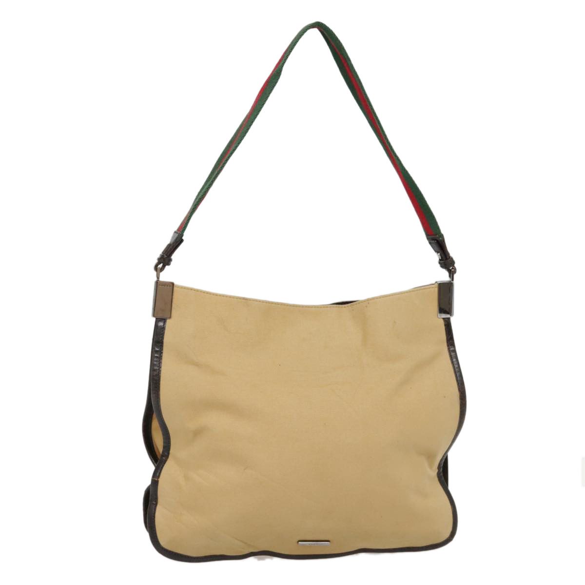 Gucci Beige Canvas Shoulder Bag (Pre-Owned) Size ONE SIZE - 15 Thumbnail