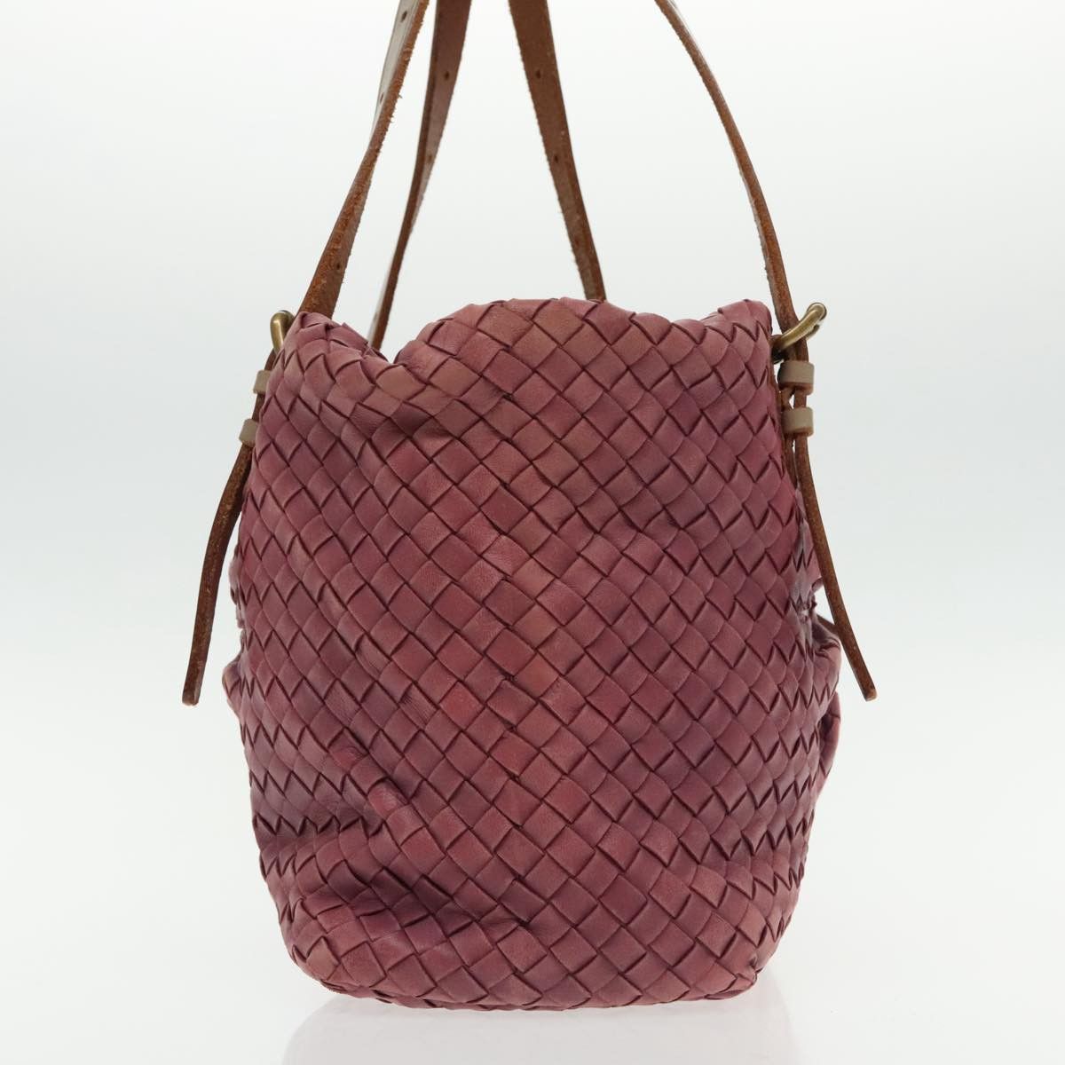 Bottega Veneta Intrecciato Purple Leather Tote Bag (Pre-Owned) Size ONE SIZE - 3 Thumbnail