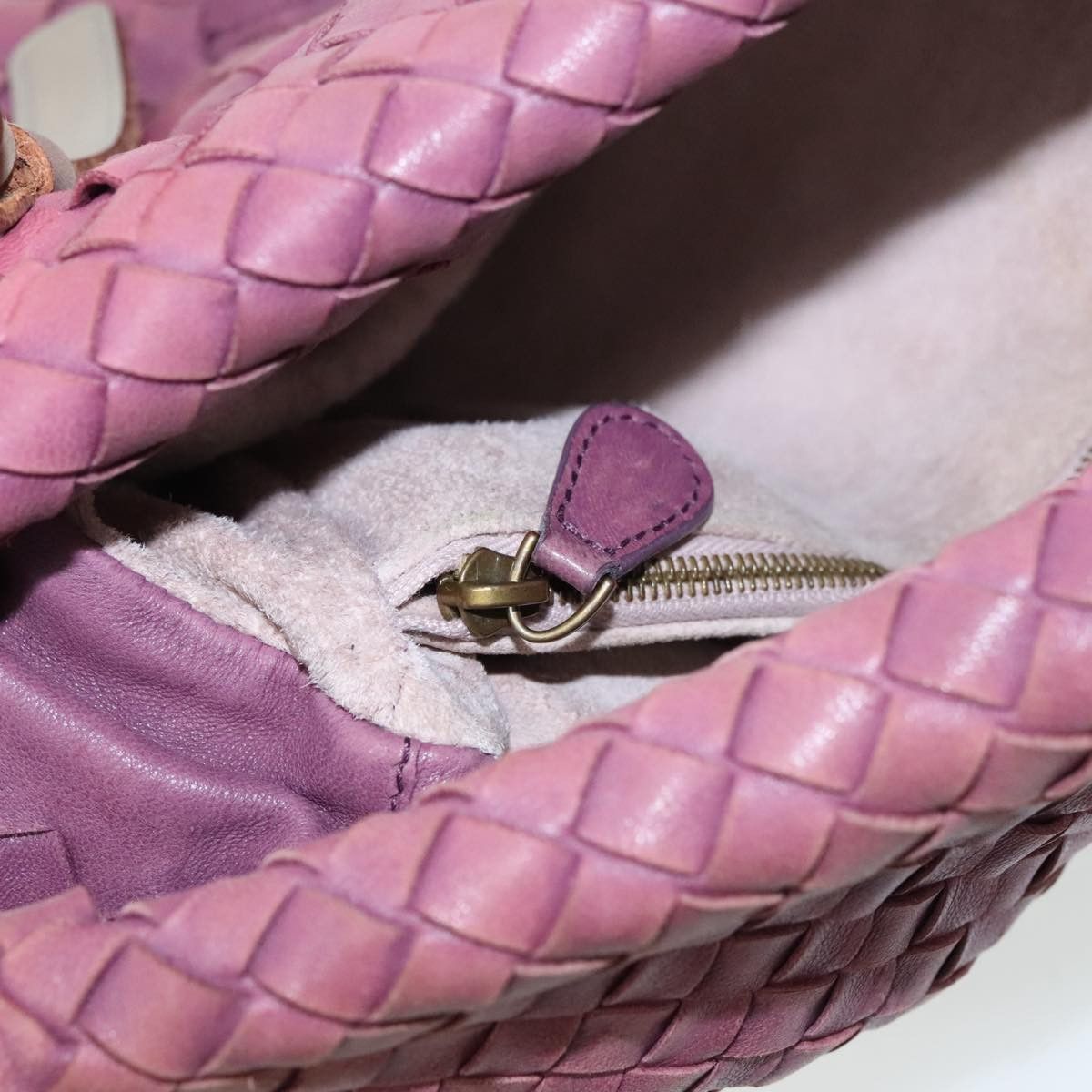 Bottega Veneta Intrecciato Purple Leather Tote Bag (Pre-Owned) Size ONE SIZE - 11 Thumbnail