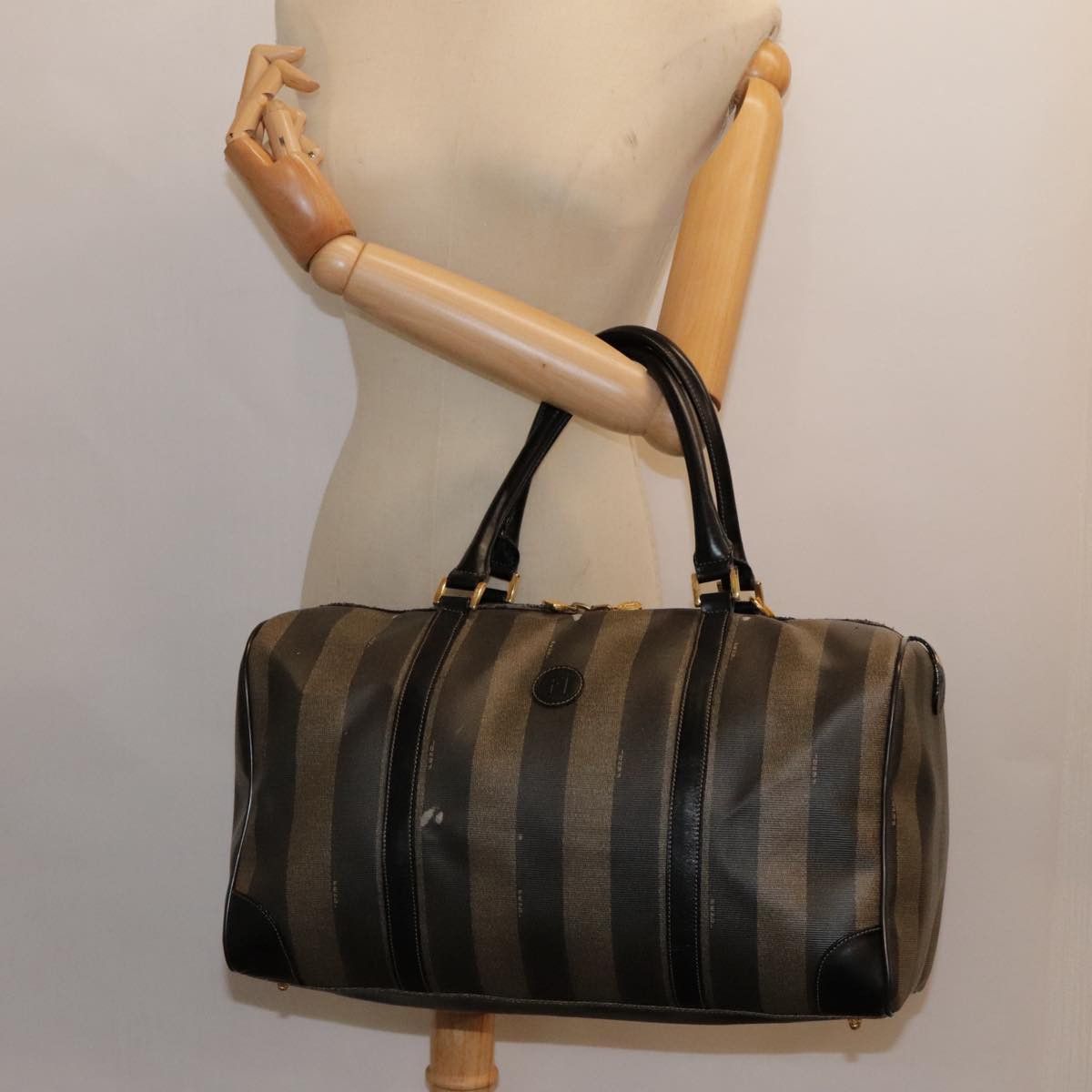 Fendi Pecan Brown Canvas Travel Bag (Pre-Owned) Size ONE SIZE - 14 Thumbnail