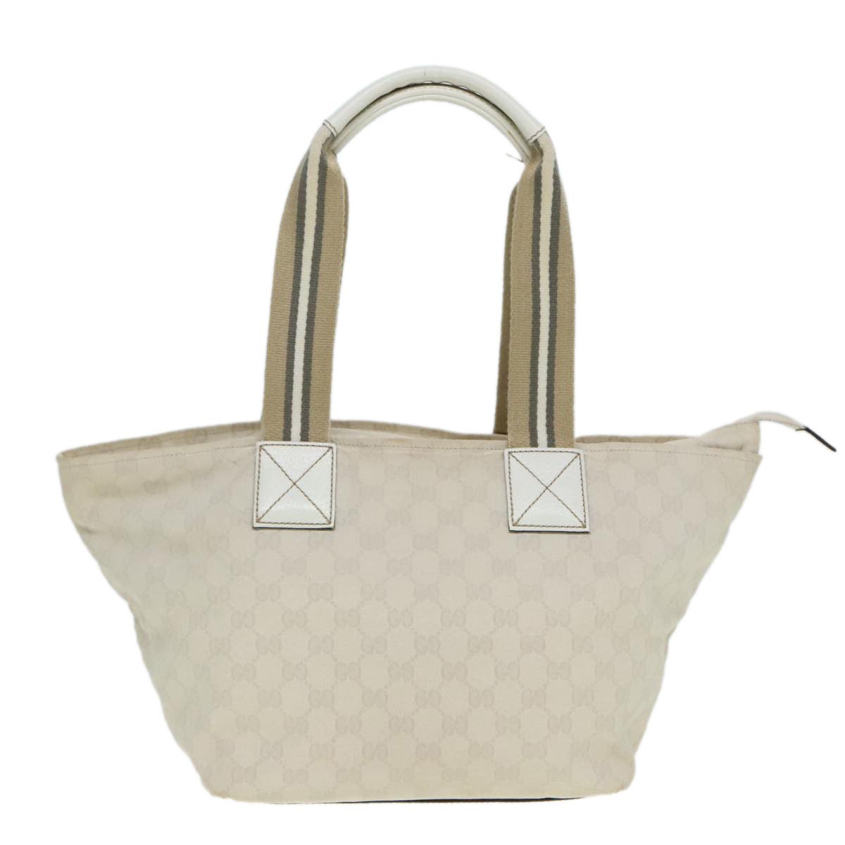 Gucci Sherry White Canvas Tote Bag (Pre-Owned) Size ONE SIZE - 2 Thumbnail