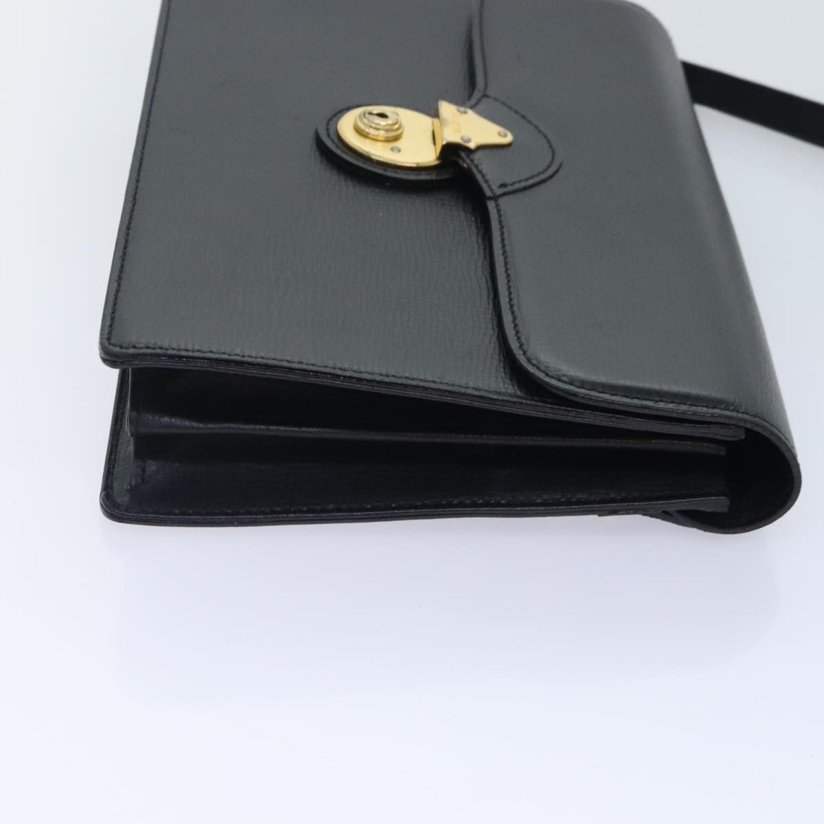 Burberry Black Leather Clutch Bag (Pre-Owned) Size ONE SIZE - 3 Thumbnail