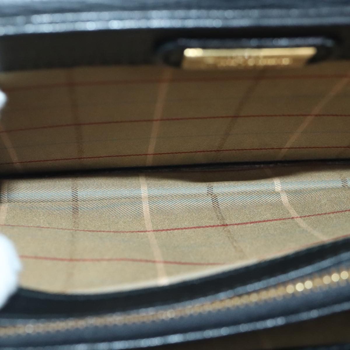 Burberry Black Leather Clutch Bag (Pre-Owned) Size ONE SIZE - 12 Thumbnail