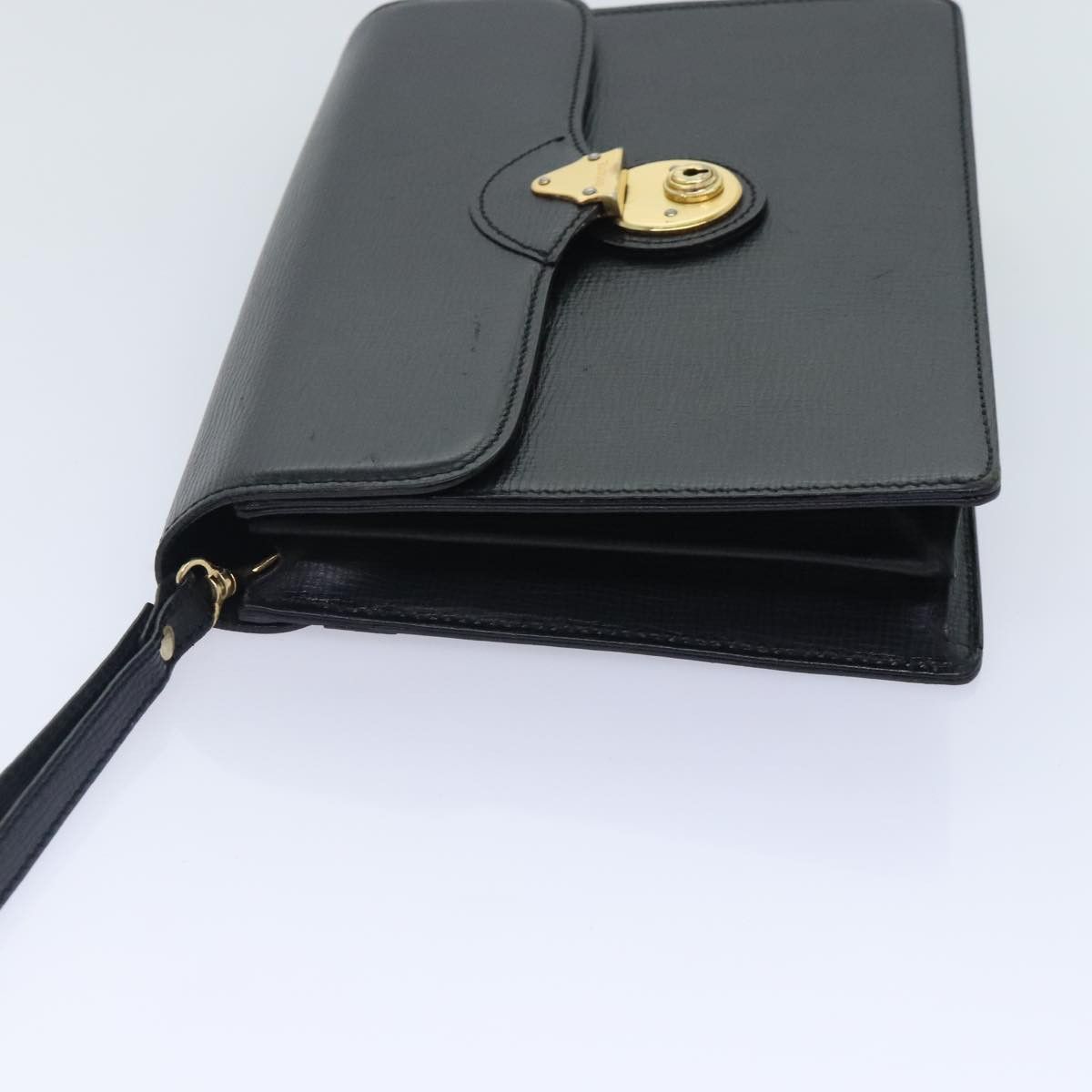 Burberry Black Leather Clutch Bag (Pre-Owned) Size ONE SIZE - 4 Thumbnail