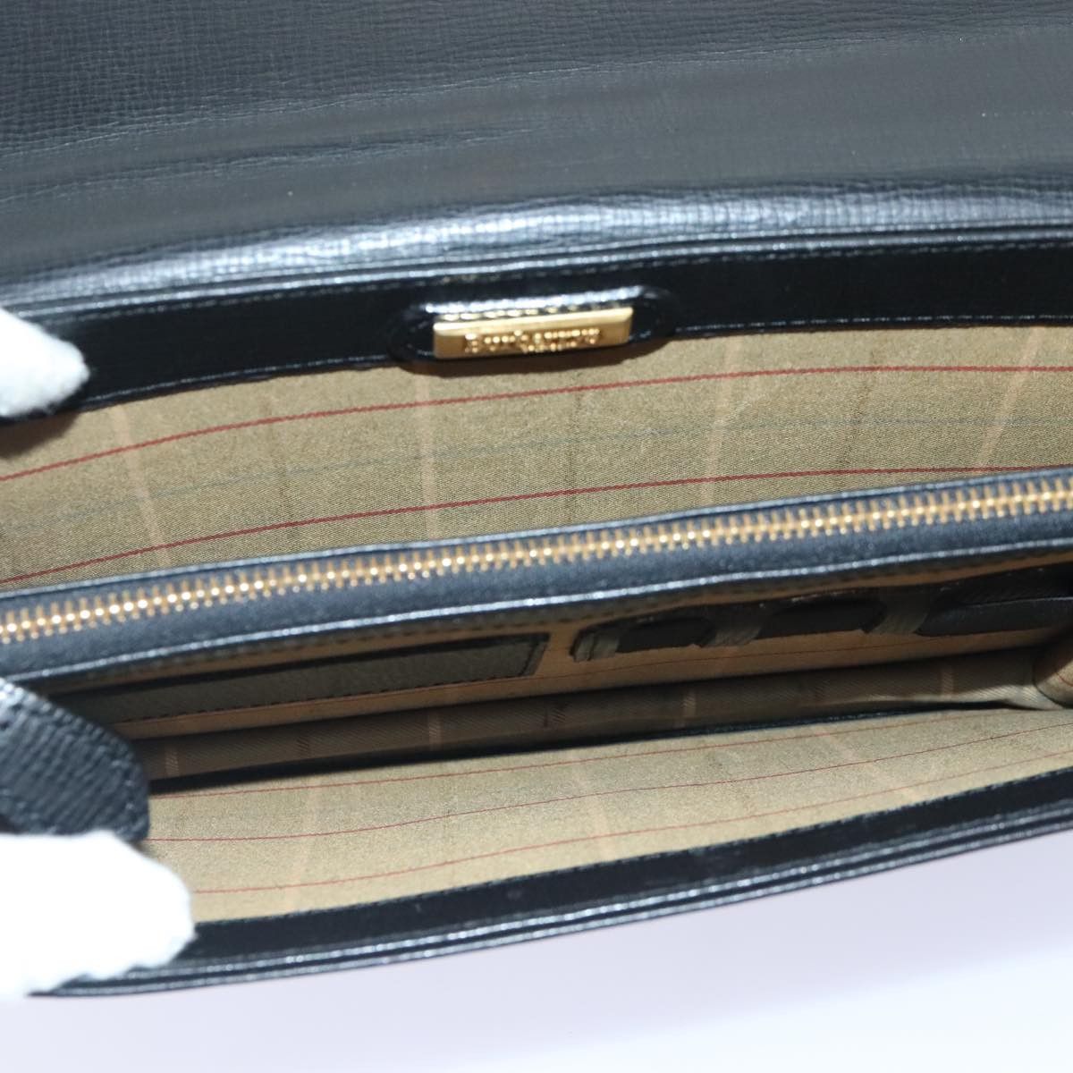 Burberry Black Leather Clutch Bag (Pre-Owned) Size ONE SIZE - 16 Thumbnail