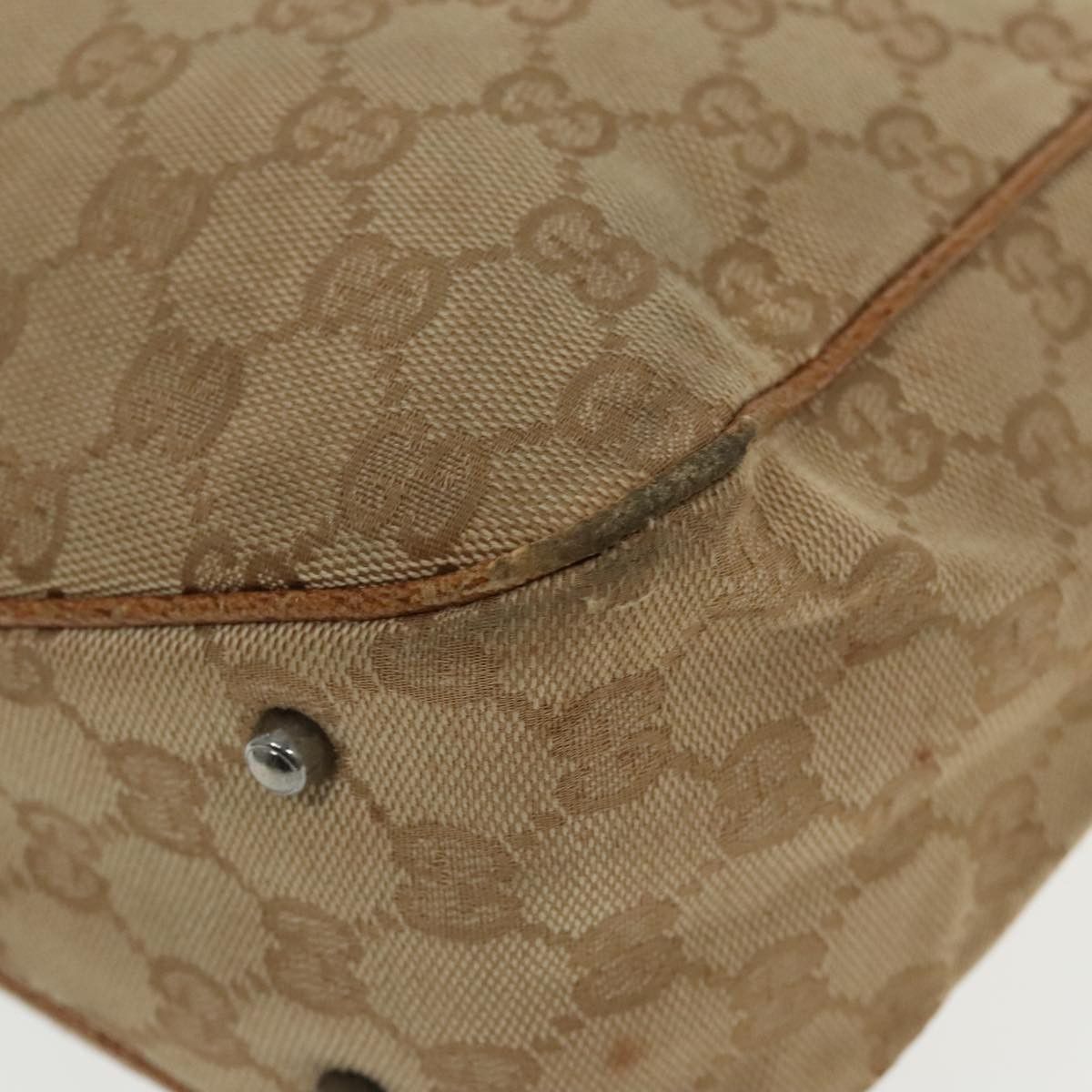 Gucci -- Brown Canvas Handbag (Pre-Owned) Size ONE SIZE - 10 Thumbnail