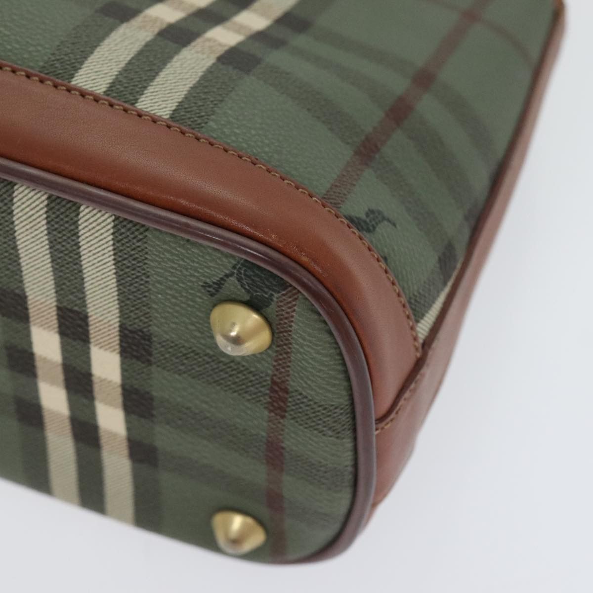Burberry Nova Check Green Canvas Handbag (Pre-Owned) Size ONE SIZE - 15 Thumbnail