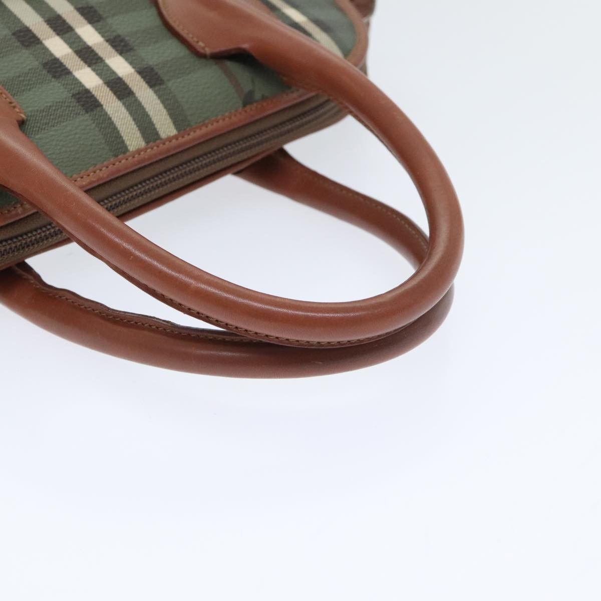 Burberry Nova Check Green Canvas Handbag (Pre-Owned) Size ONE SIZE - 13 Thumbnail