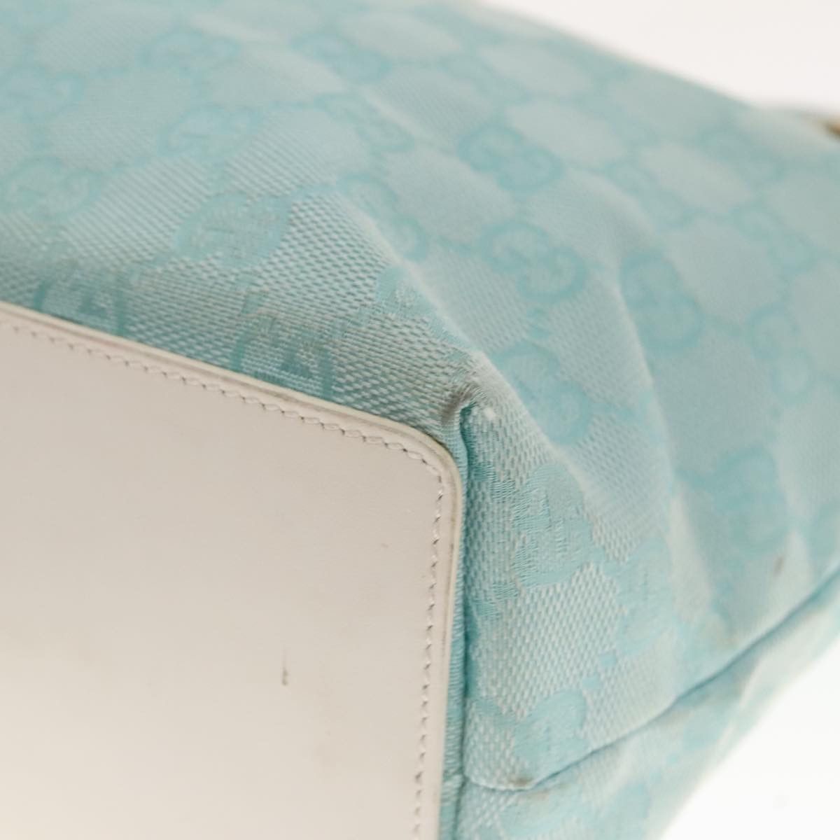 Gucci Blue Canvas Tote Bag (Pre-Owned) Size ONE SIZE - 7 Thumbnail
