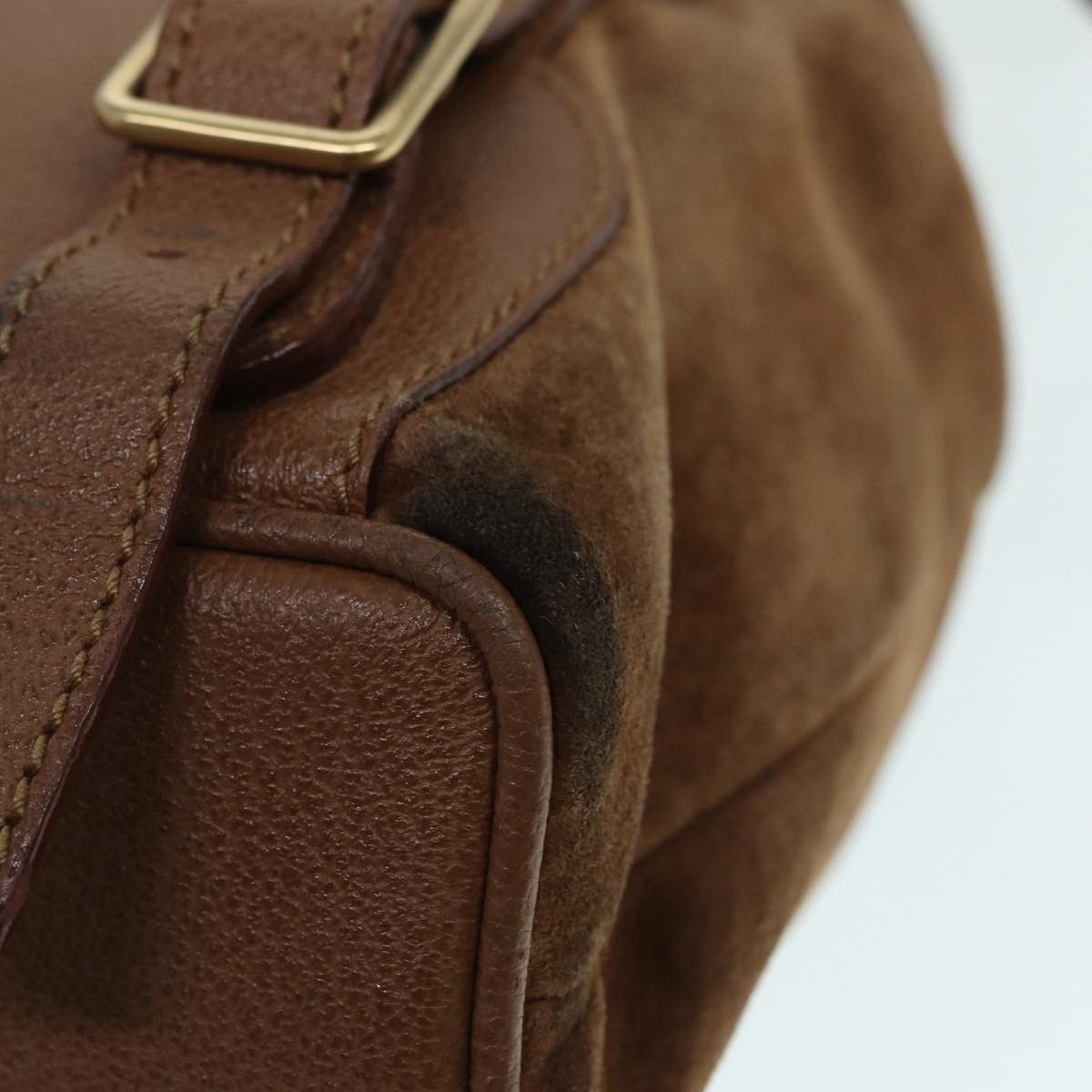 Gucci Bamboo Brown Suede Backpack Bag (Pre-Owned) Size ONE SIZE - 10 Thumbnail