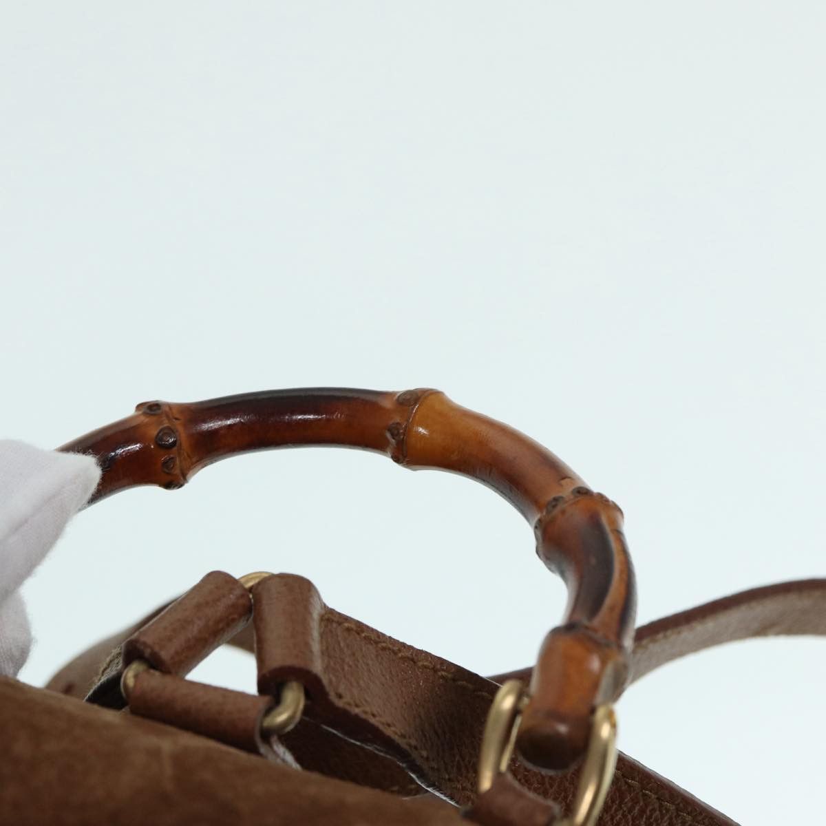 Gucci Bamboo Brown Suede Backpack Bag (Pre-Owned) Size ONE SIZE - 16 Thumbnail