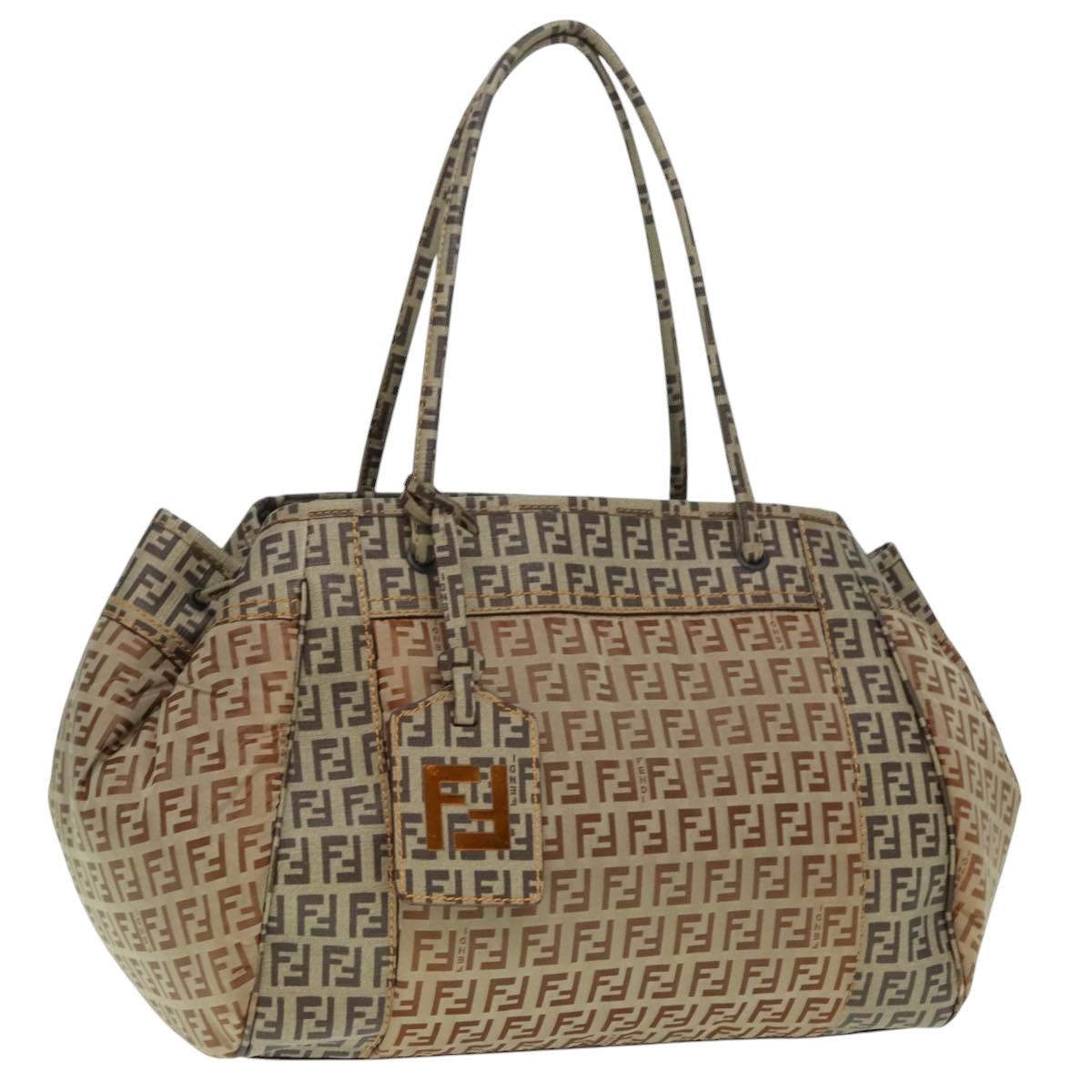 Fendi Zucca Beige Canvas Tote Bag (Pre-Owned) Size ONE SIZE - 16 Thumbnail