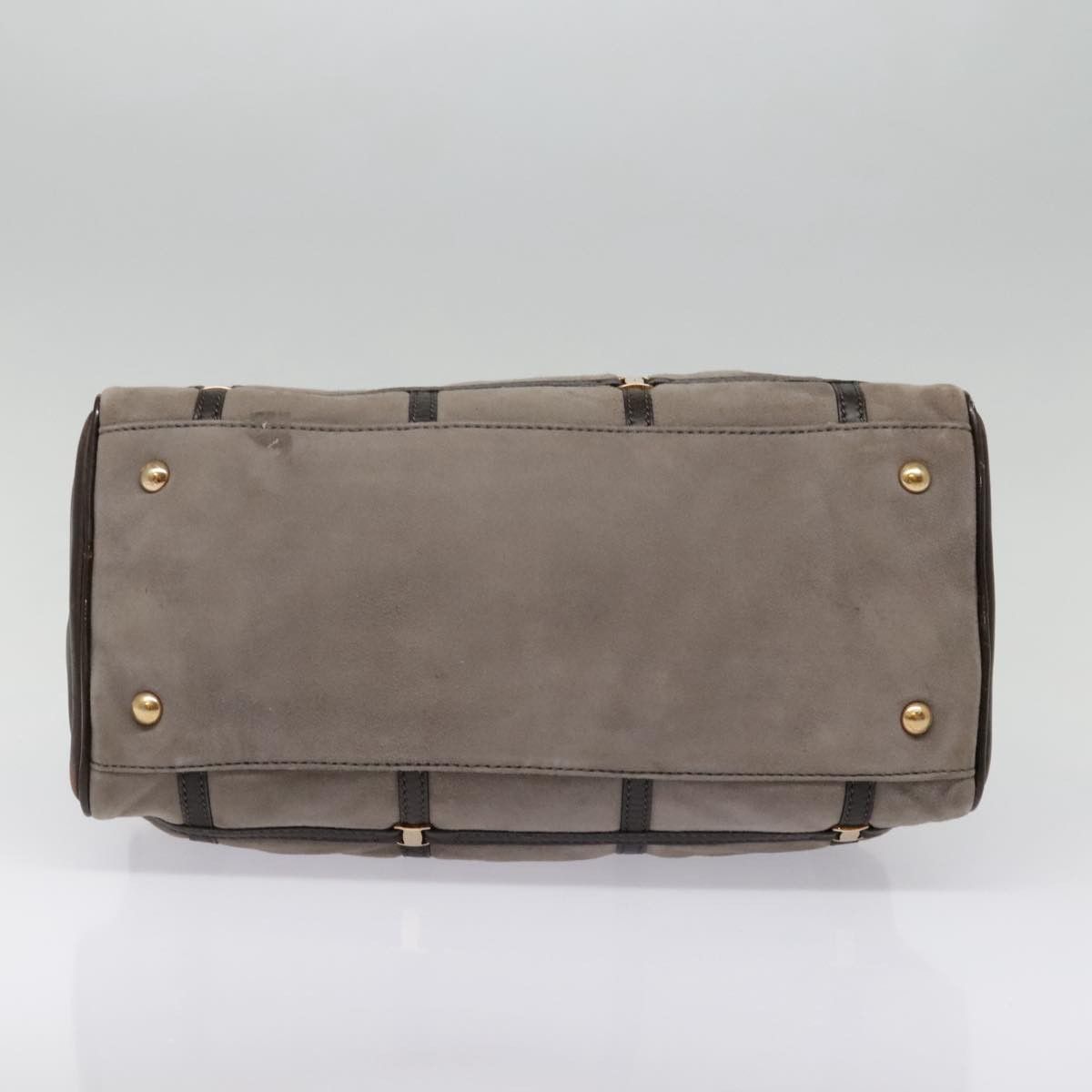 Salvatore Ferragamo Grey Suede Shoulder Bag (Pre-Owned) Size ONE SIZE - 18 Thumbnail