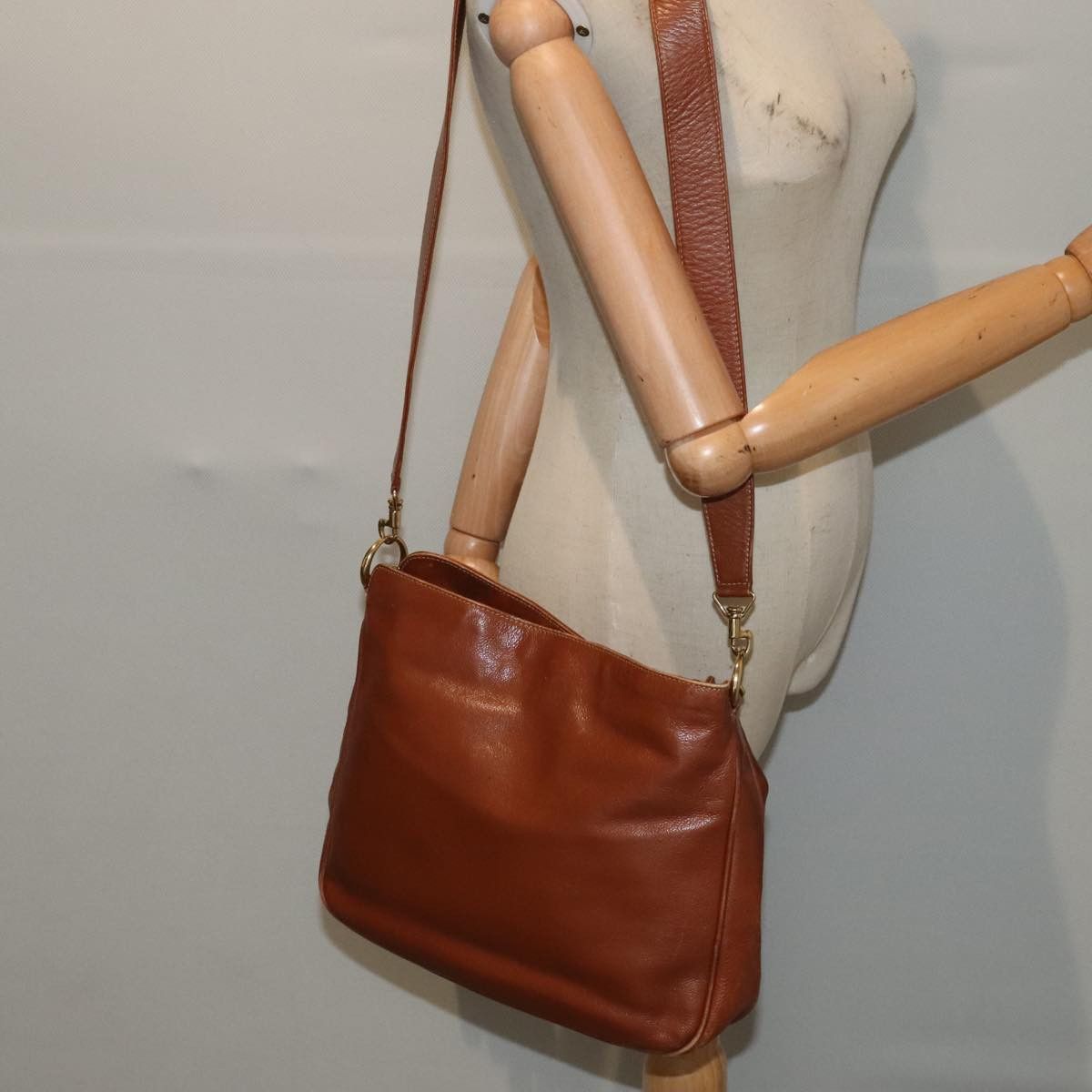 Gucci Bamboo Brown Leather Handbag (Pre-Owned) Size ONE SIZE - 15 Thumbnail