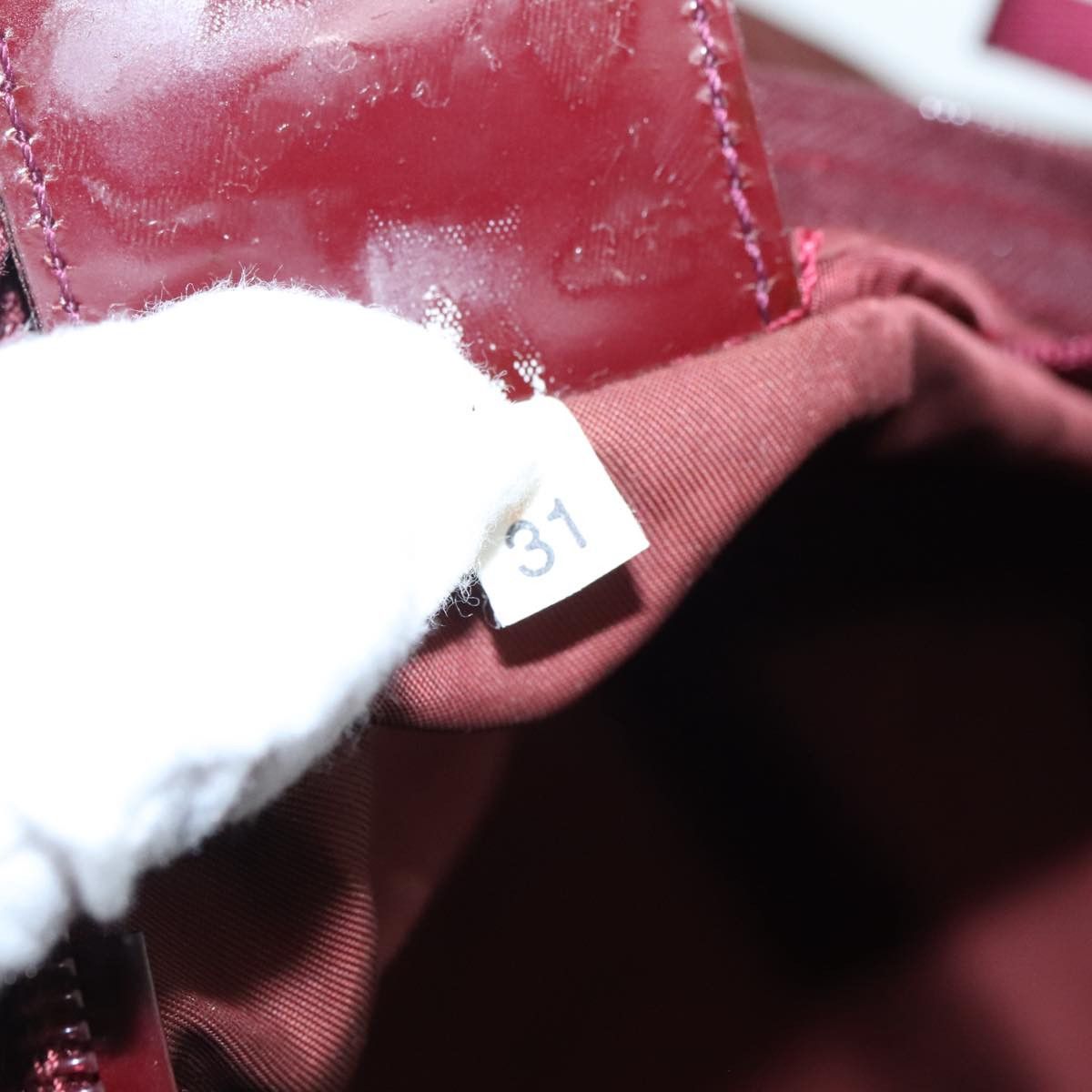 Prada Burgundy Synthetic Tote Bag (Pre-Owned) Size ONE SIZE - 12 Thumbnail