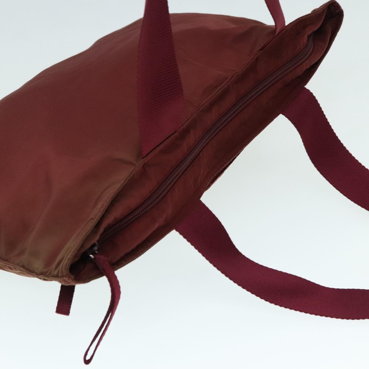 Prada Burgundy Synthetic Tote Bag (Pre-Owned) Size ONE SIZE - 15 Thumbnail