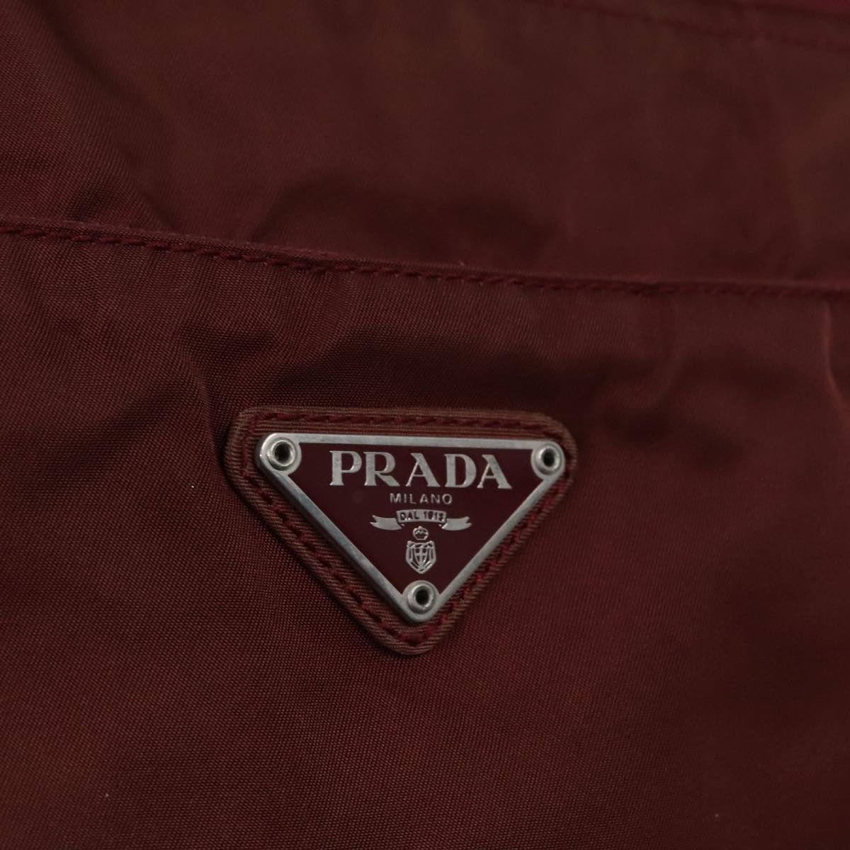 Prada Burgundy Synthetic Tote Bag (Pre-Owned) Size ONE SIZE - 17 Thumbnail