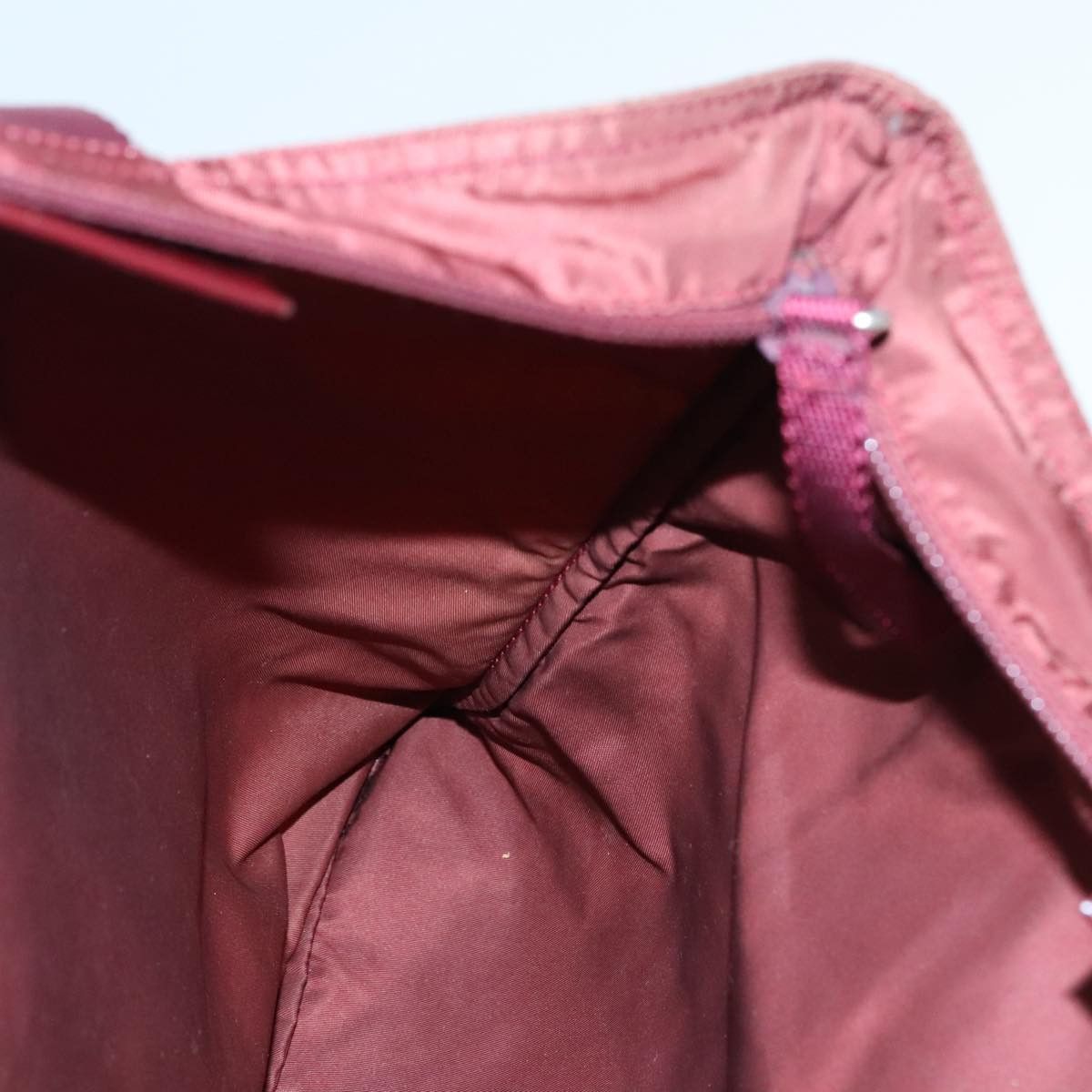 Prada Burgundy Synthetic Tote Bag (Pre-Owned) Size ONE SIZE - 20 Thumbnail