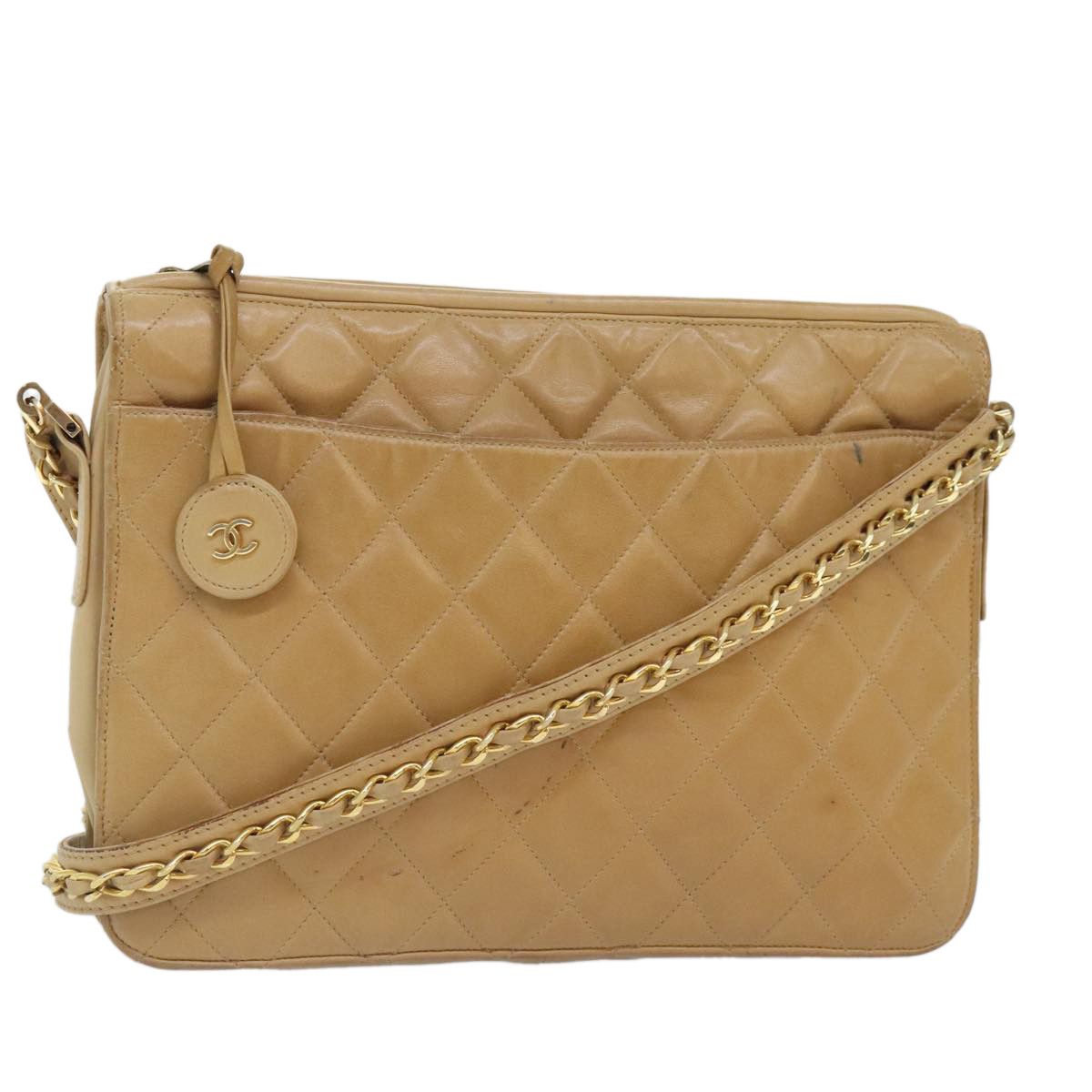 Chanel Camera Beige Leather Shoulder Bag (Pre-Owned) Size ONE SIZE - 16 Thumbnail